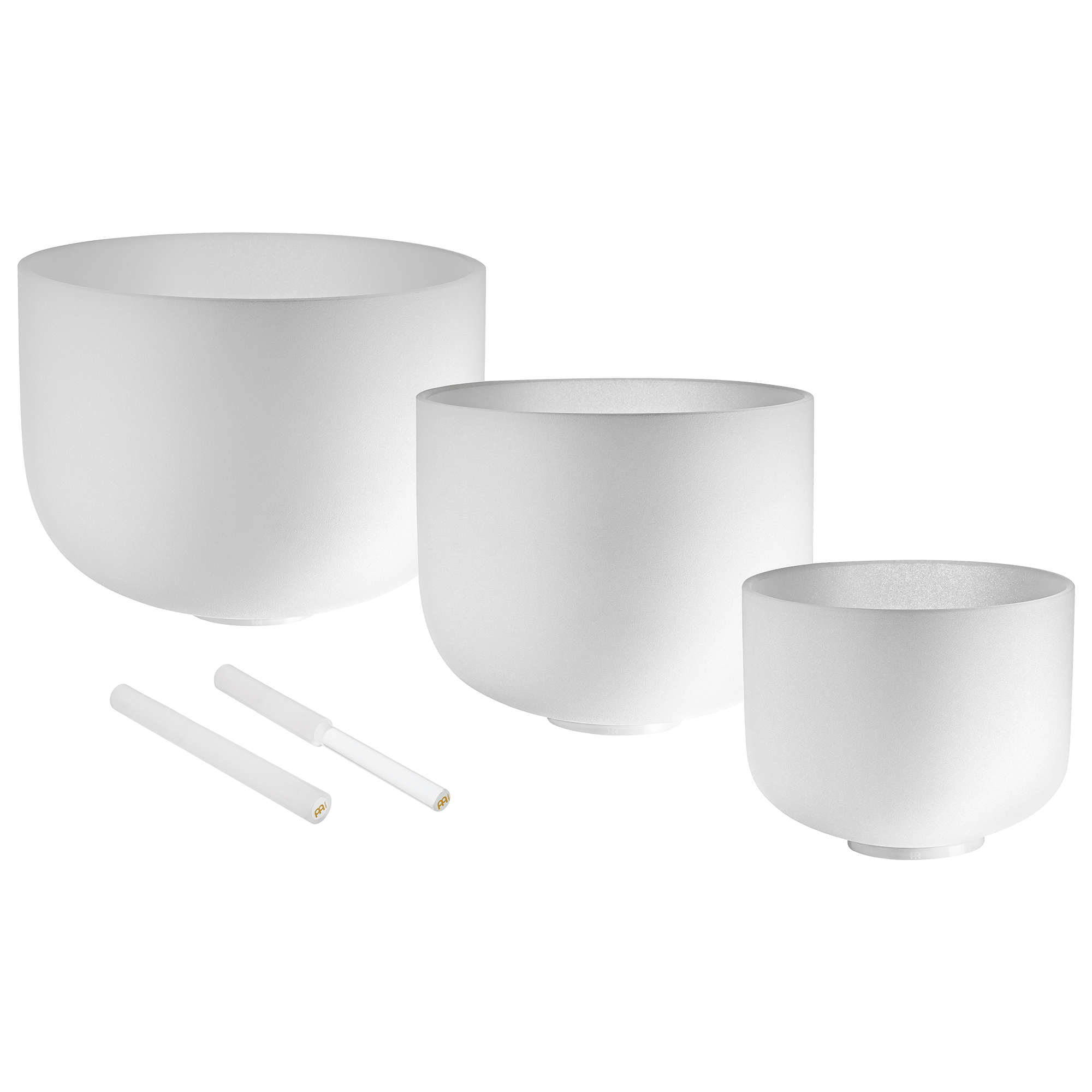 432 Hz Kristallklangschalen 8” F4, 10” D4, 12” C4 – Reines Harmonie-Set