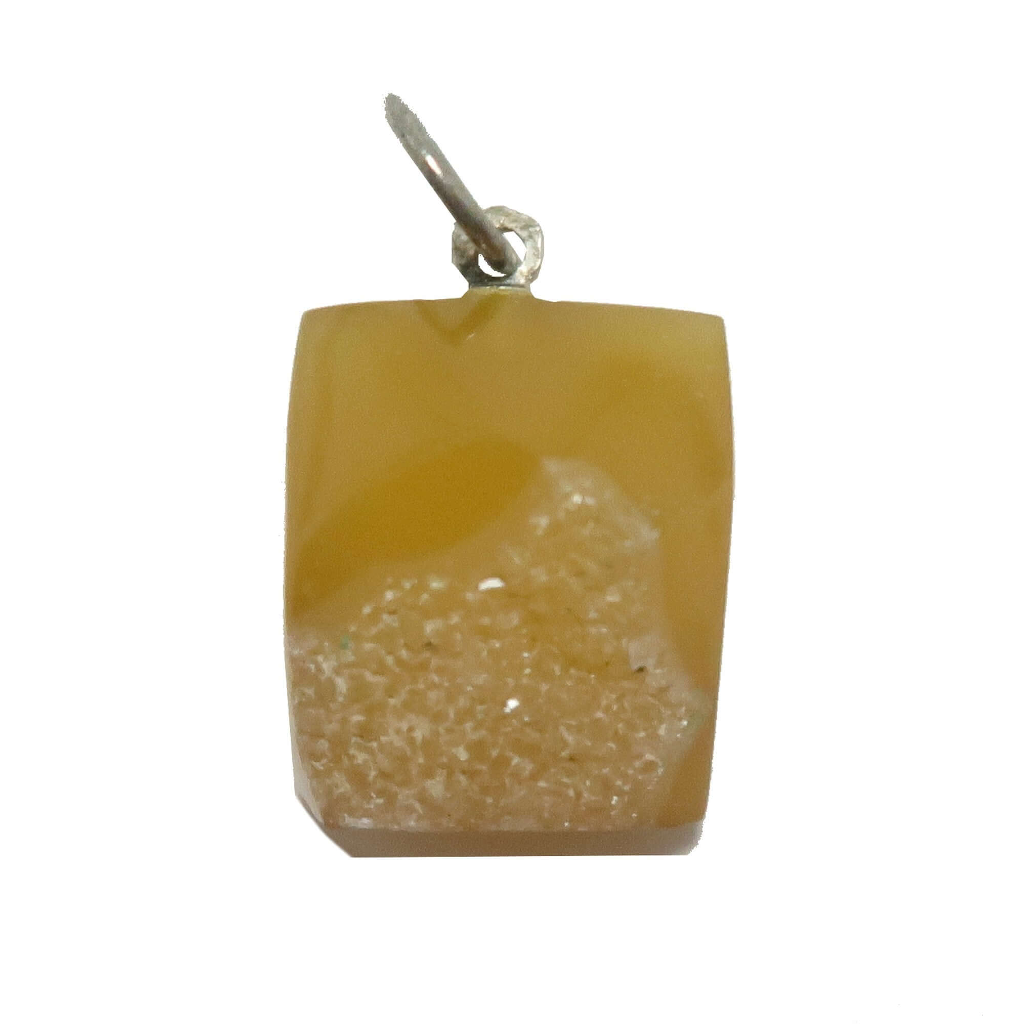 Druzy Quartz Pendant Window to Sparkling World
