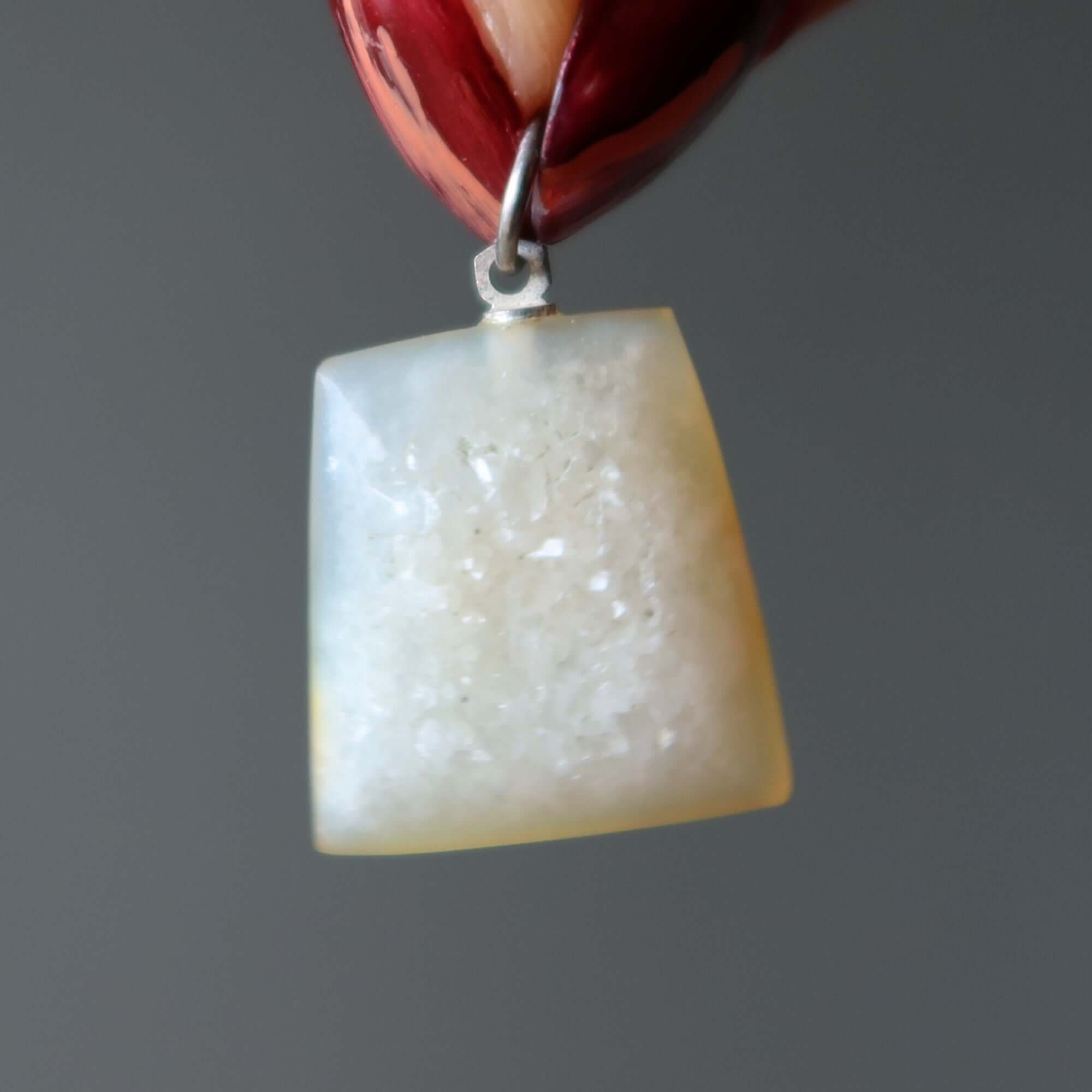 Druzy Quartz Pendant Window to Sparkling World