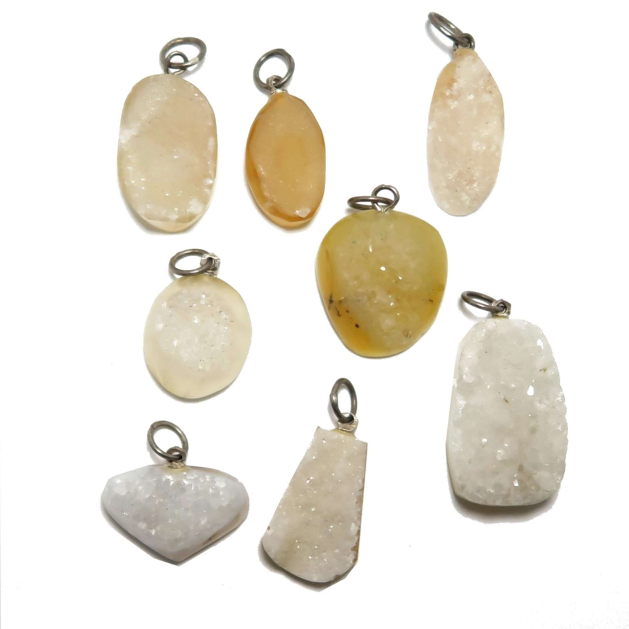 Druzy Quartz Pendant Believe in Destiny