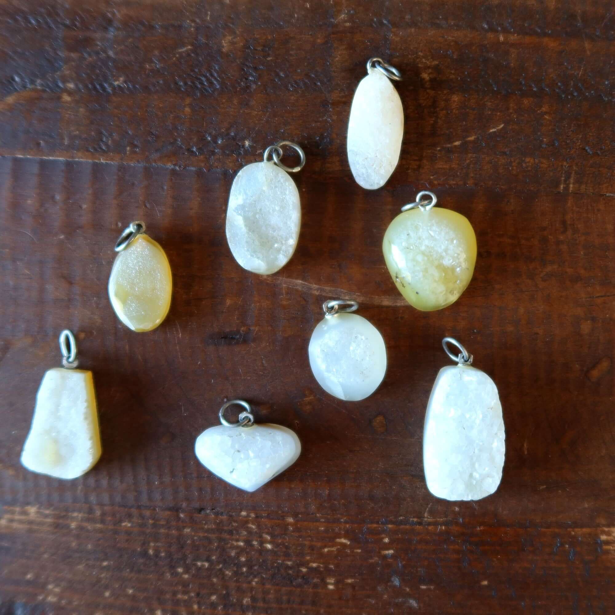 Druzy Quartz Pendant Believe in Destiny