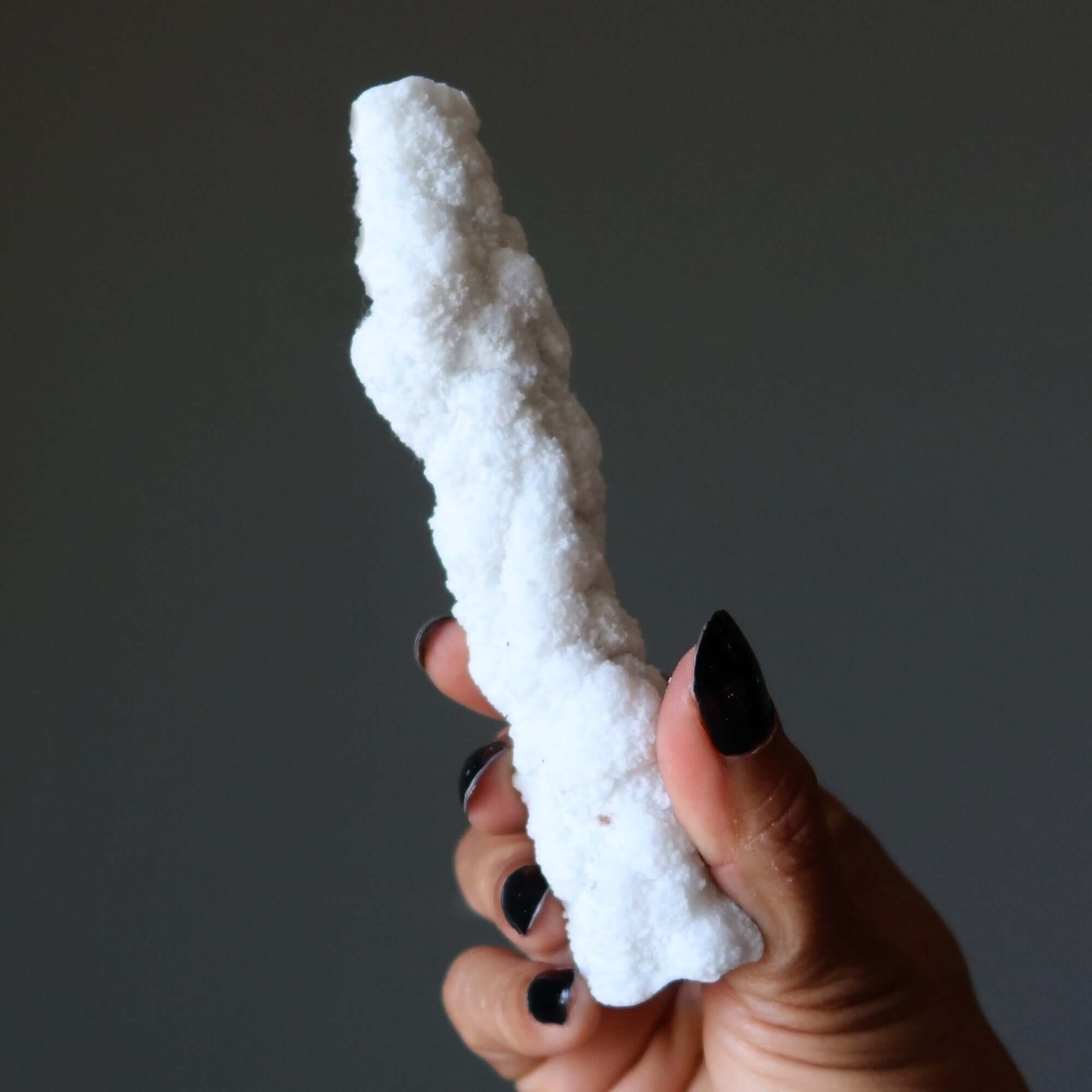 Druzy Quartz Raw Crystal Wand Moss Agate Stalactite