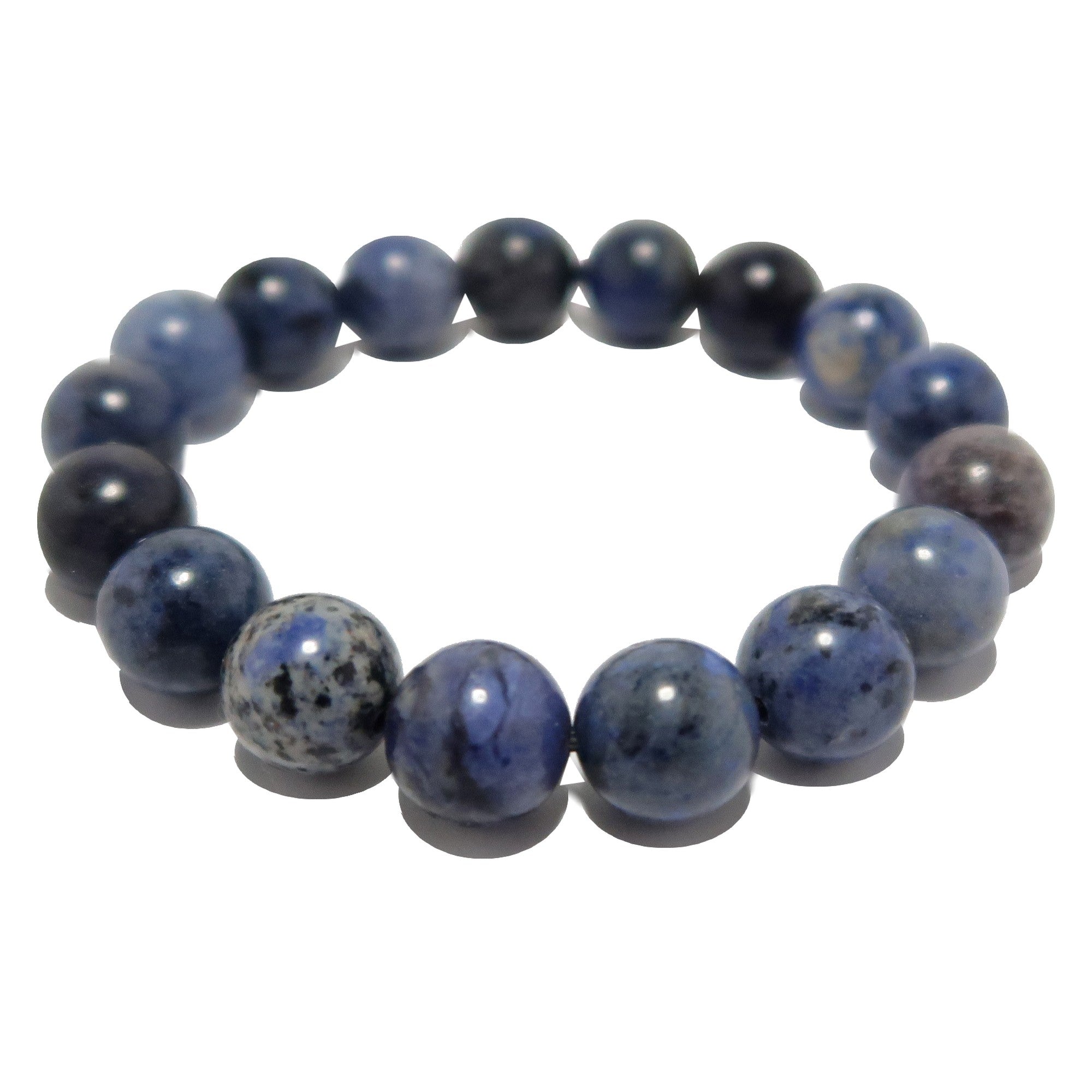 Dumortierit-Armband Natürliche Edelsteinperlen Blau Can-Do