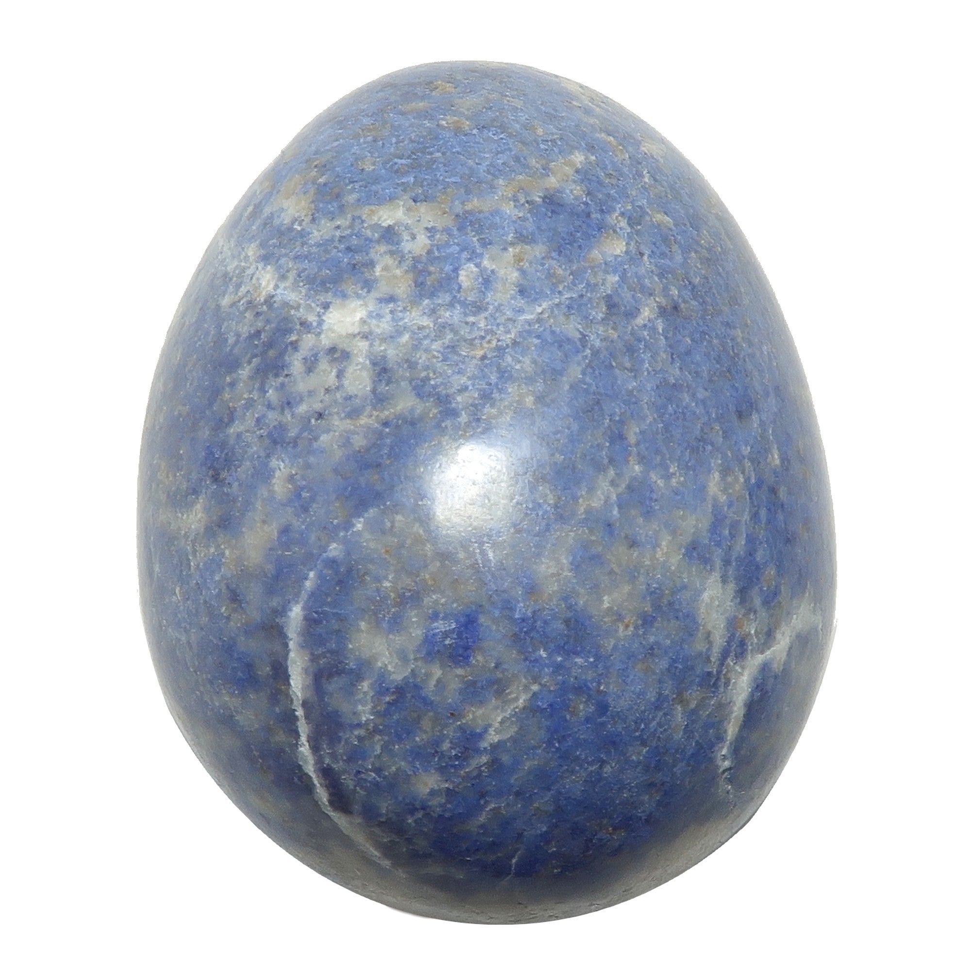 Cristal de méditation Dumortiérite « Bleu Ciel » (forme œuf)