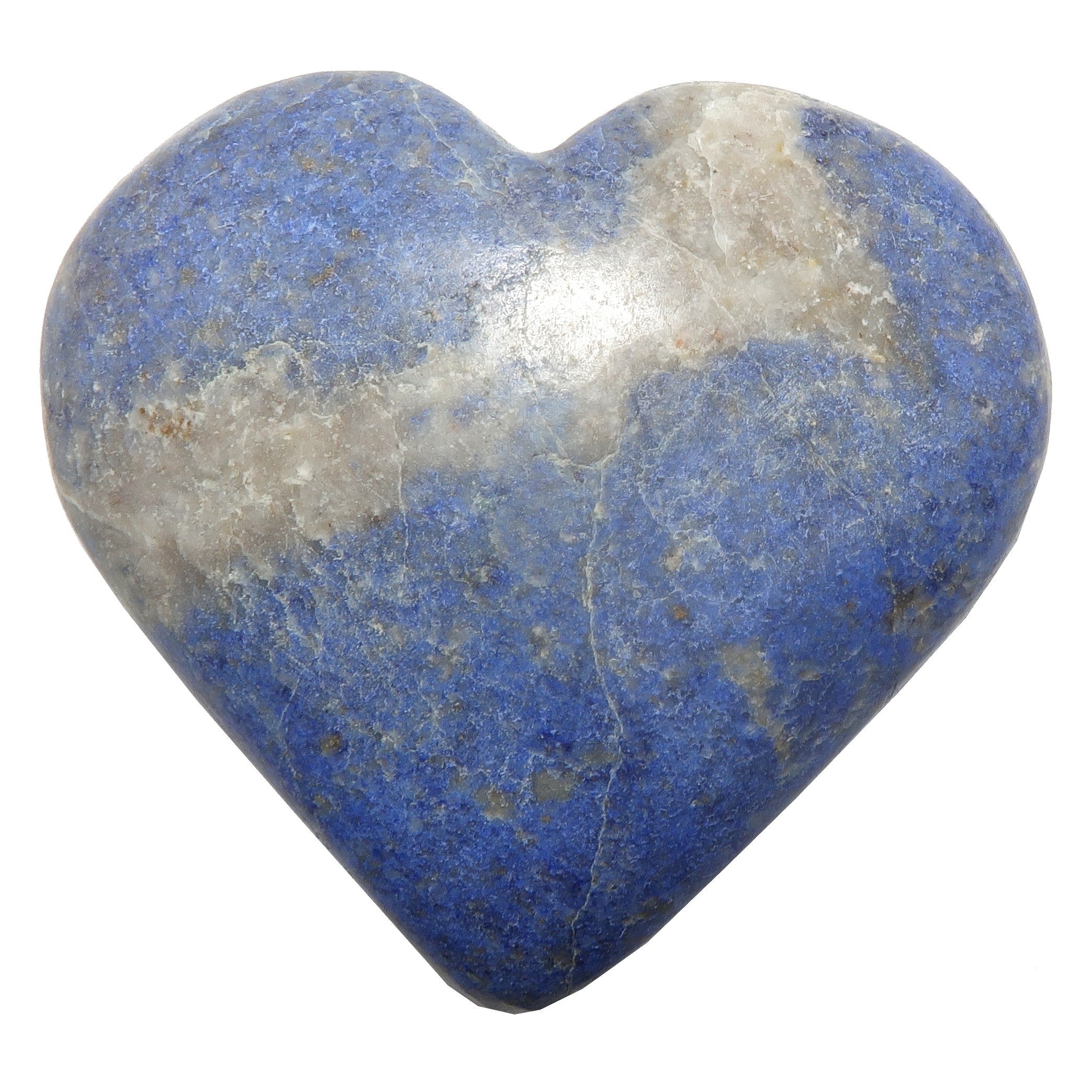 Dumortierite Heart Blue Badge Love Honor Loyalty