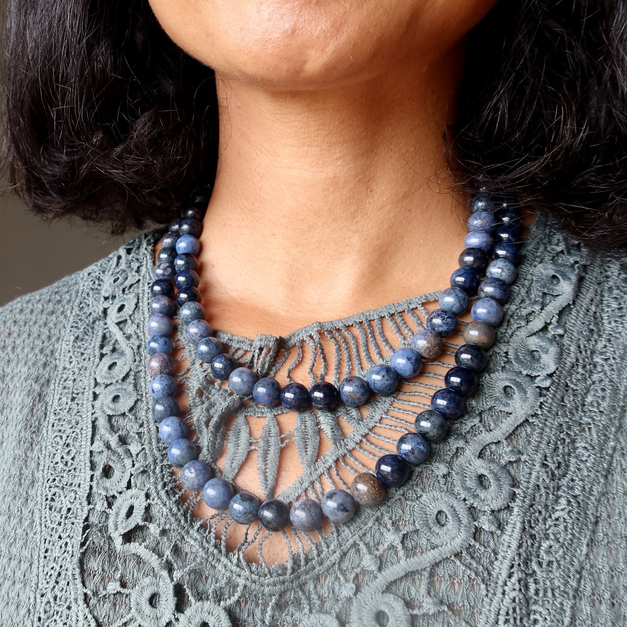 Dumortierite Necklace Blue Jean Beauty Crystal