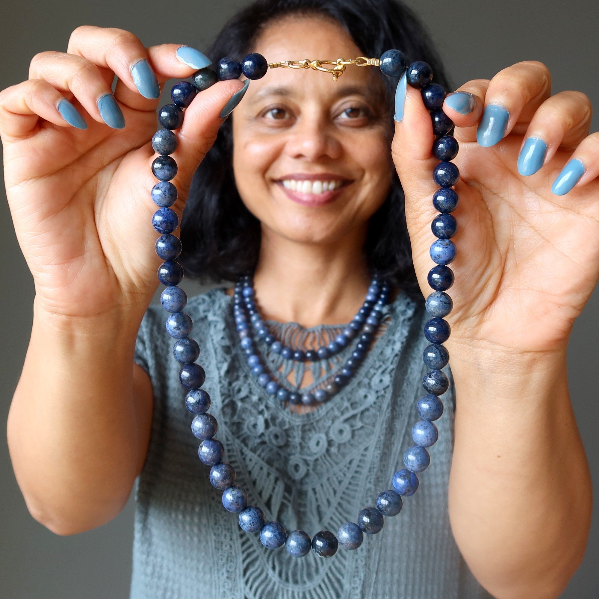 Dumortierite Necklace Blue Jean Beauty Crystal