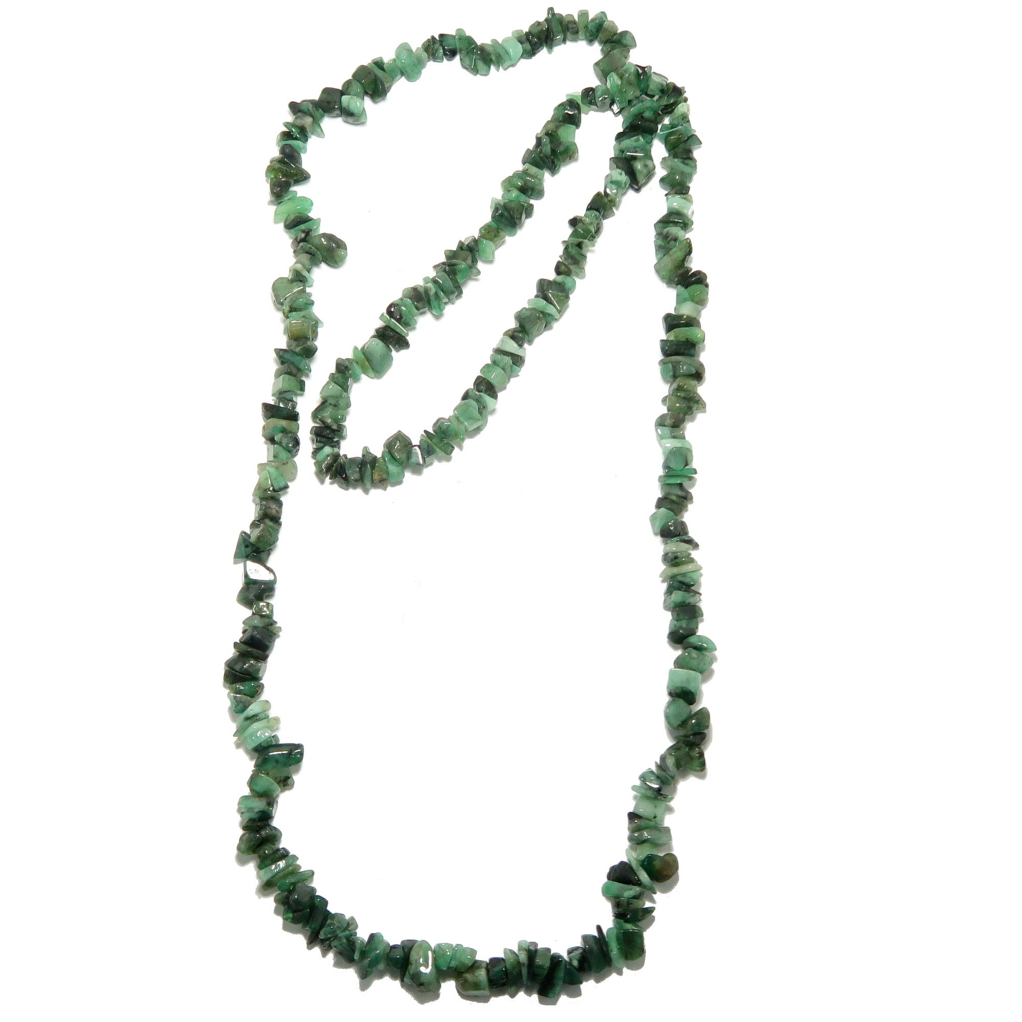 Collier Émeraude en Fil, Grandes Pierres Précieuses Vertes