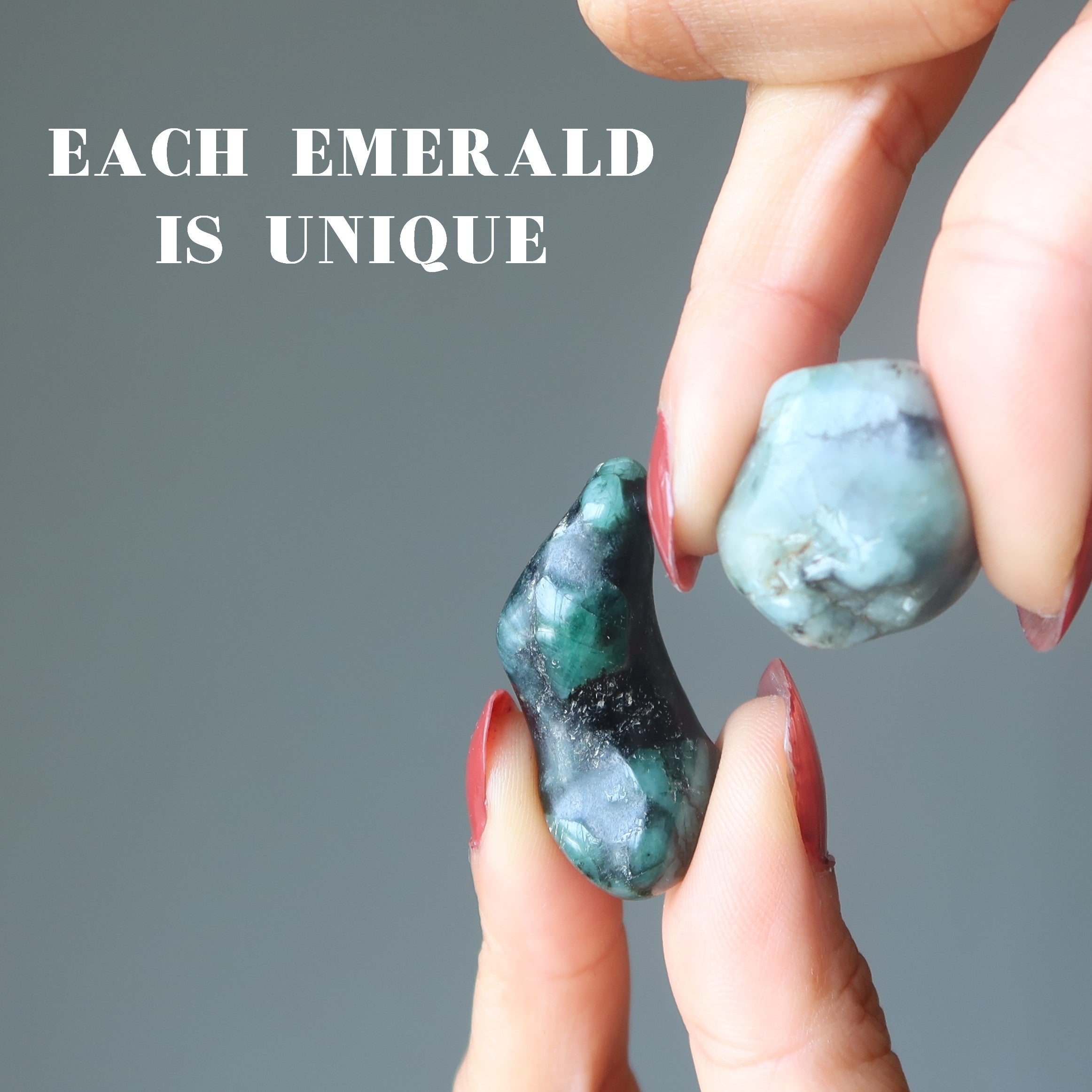 Emerald Tumbled Stone Green Royal Ritual Crystal