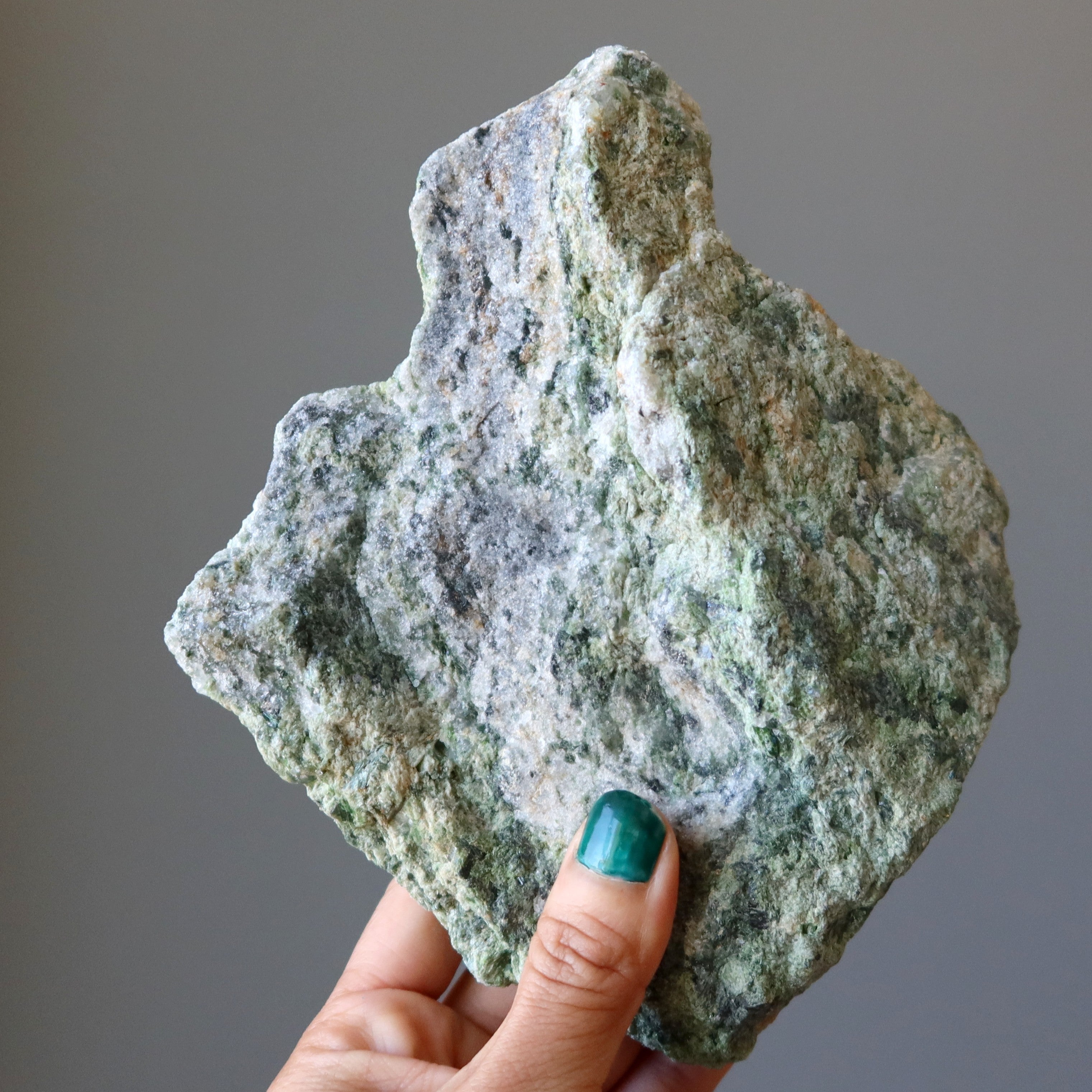 Epidote Raw Gemstone Mineral Wall of Wealth Money Standing Stone