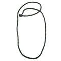 Fabric Cord Sleek Style Satin-Finished Black Nylon Twist