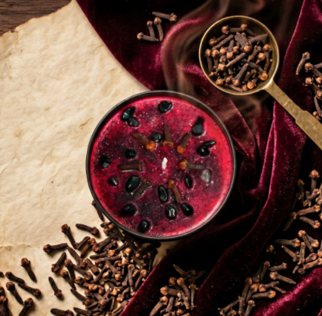 Feurige Schutzkerze — 8-oz Schutzmauer-Ritual
