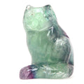 Fluorite Chat Vert Violet Persévérance Animal