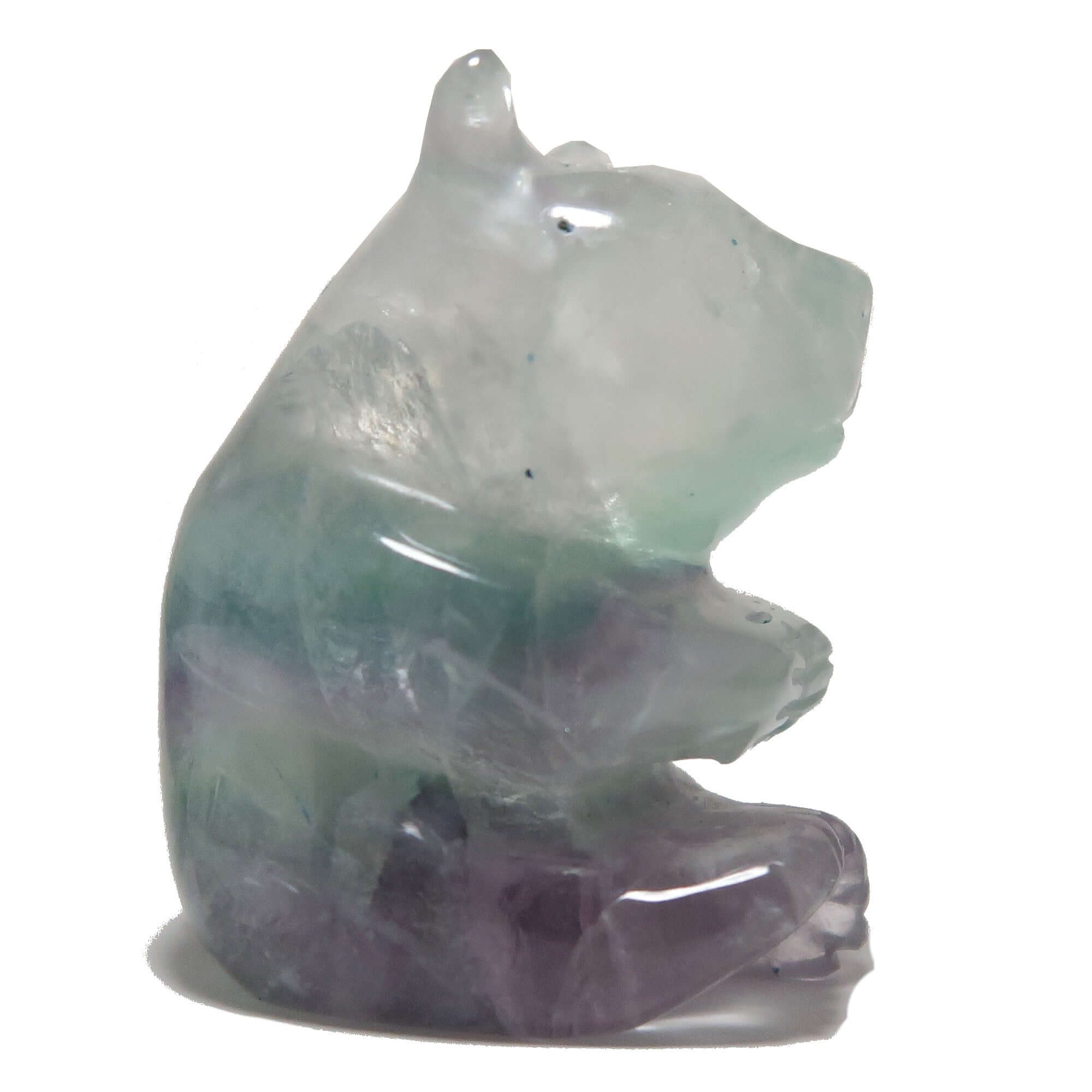 Ours en Fluorite, Guerrier blessé assis