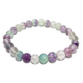 Fluorit Armband Regenbogen Edelsteinperlen Meditation Fokus