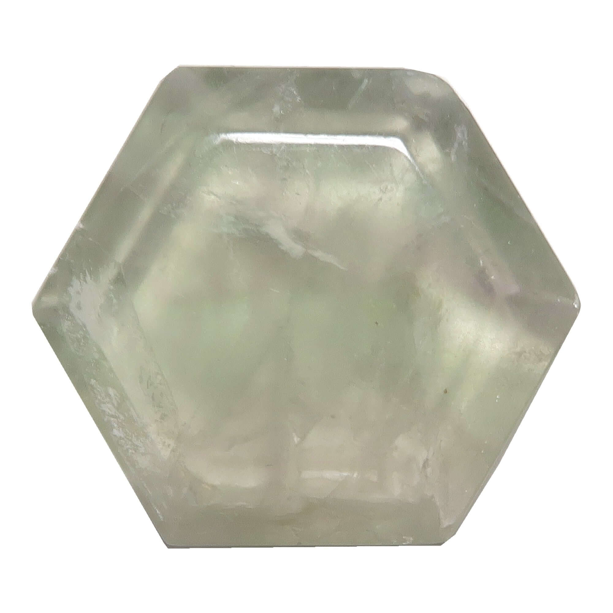 Pierre de poche en fluorite hexagonale Wounded Warrior