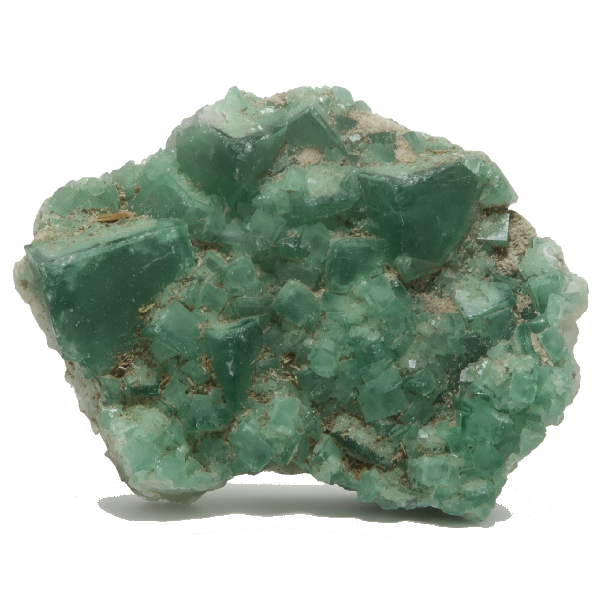 Fluorite Cluster Green Genius Crystal Cubes 3.2 Inch