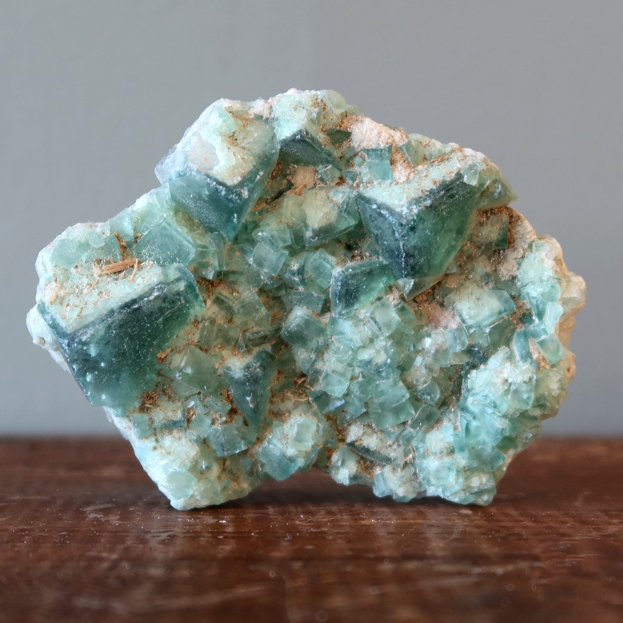 Fluorite Cluster Green Genius Crystal Cubes 3.2 Inch