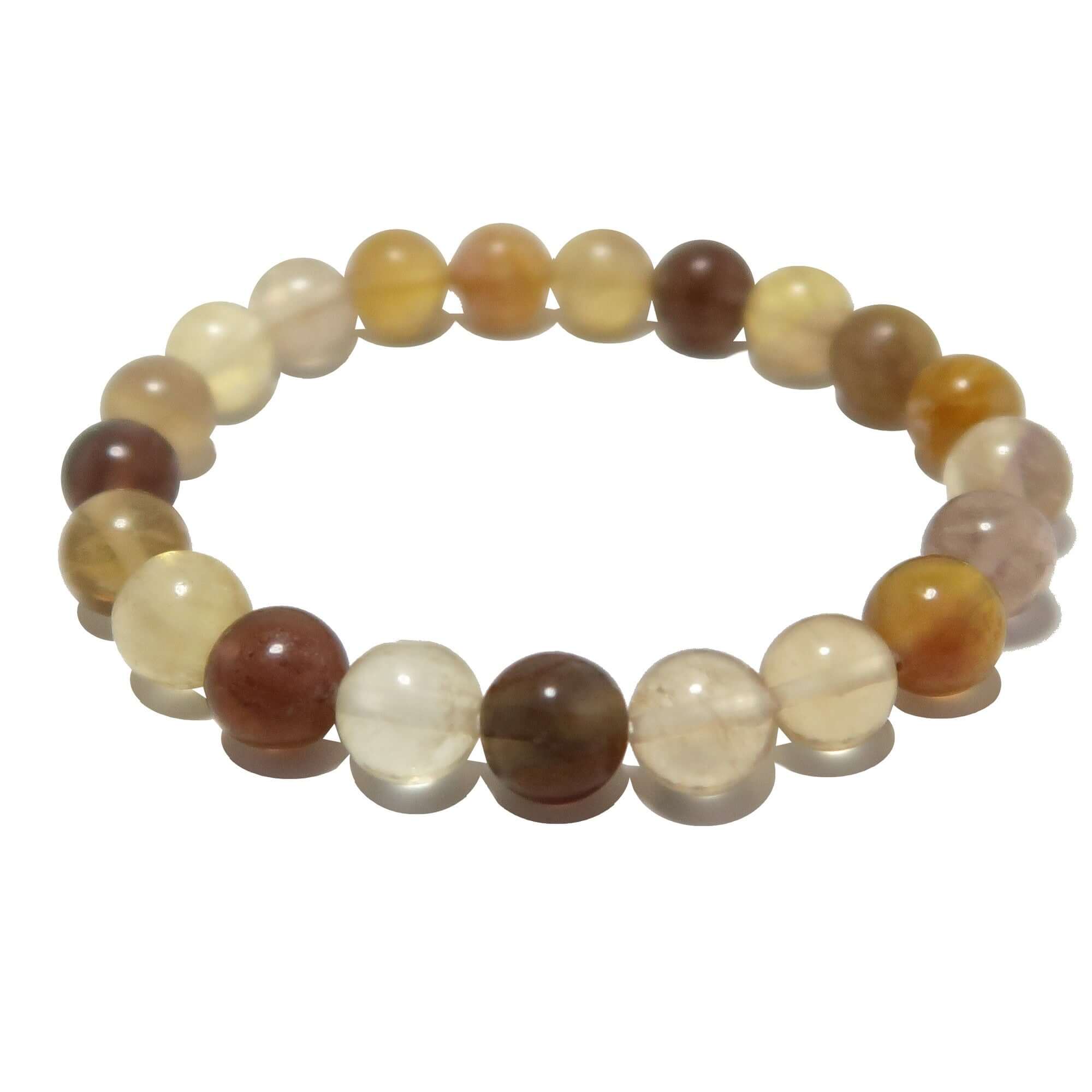 Fluorite Bracelet Golden Yellow Gemstone Eye on the Prize