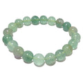 Bracelet en fluorite Perles de cristal vert naturel Pierre de génie