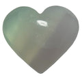 Fluorite Heart Lavender Yttrium Love Crystal
