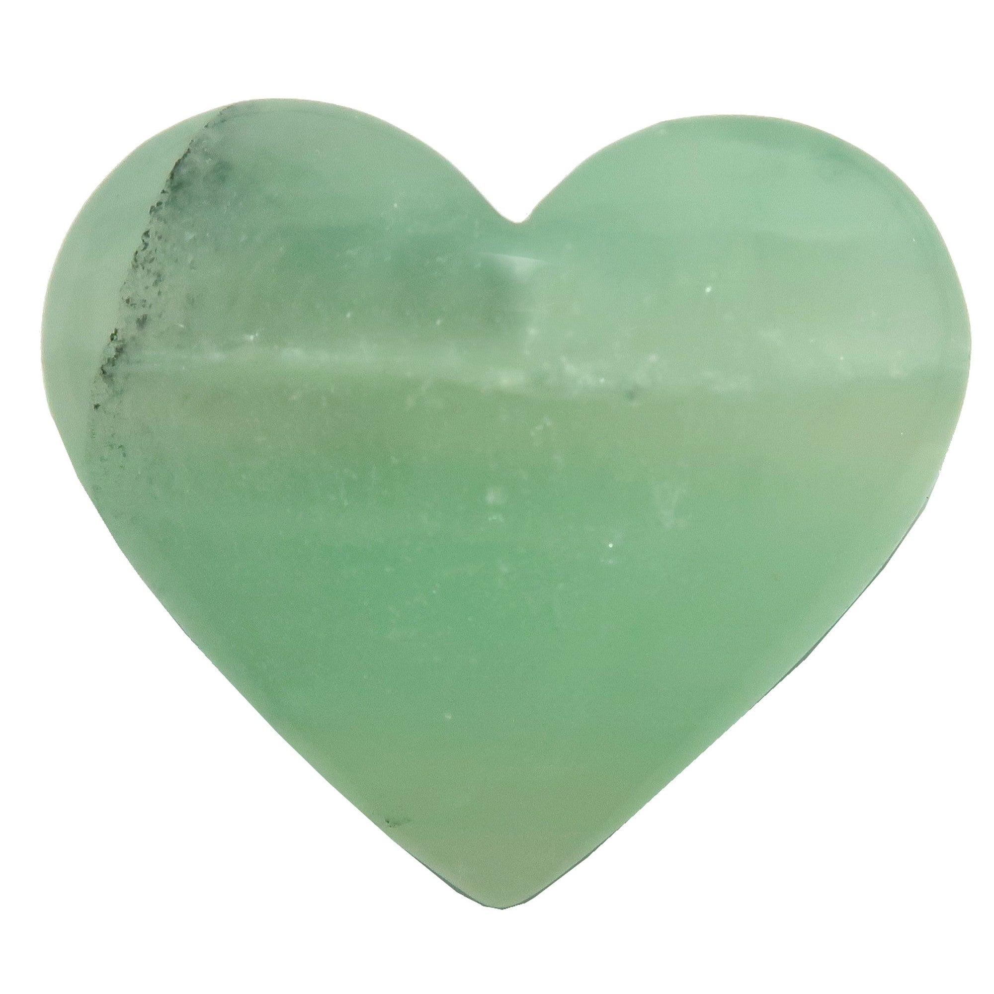 Cœur de Fluorite Vert Guru des Relations Amoureuses Pierre Précieuse