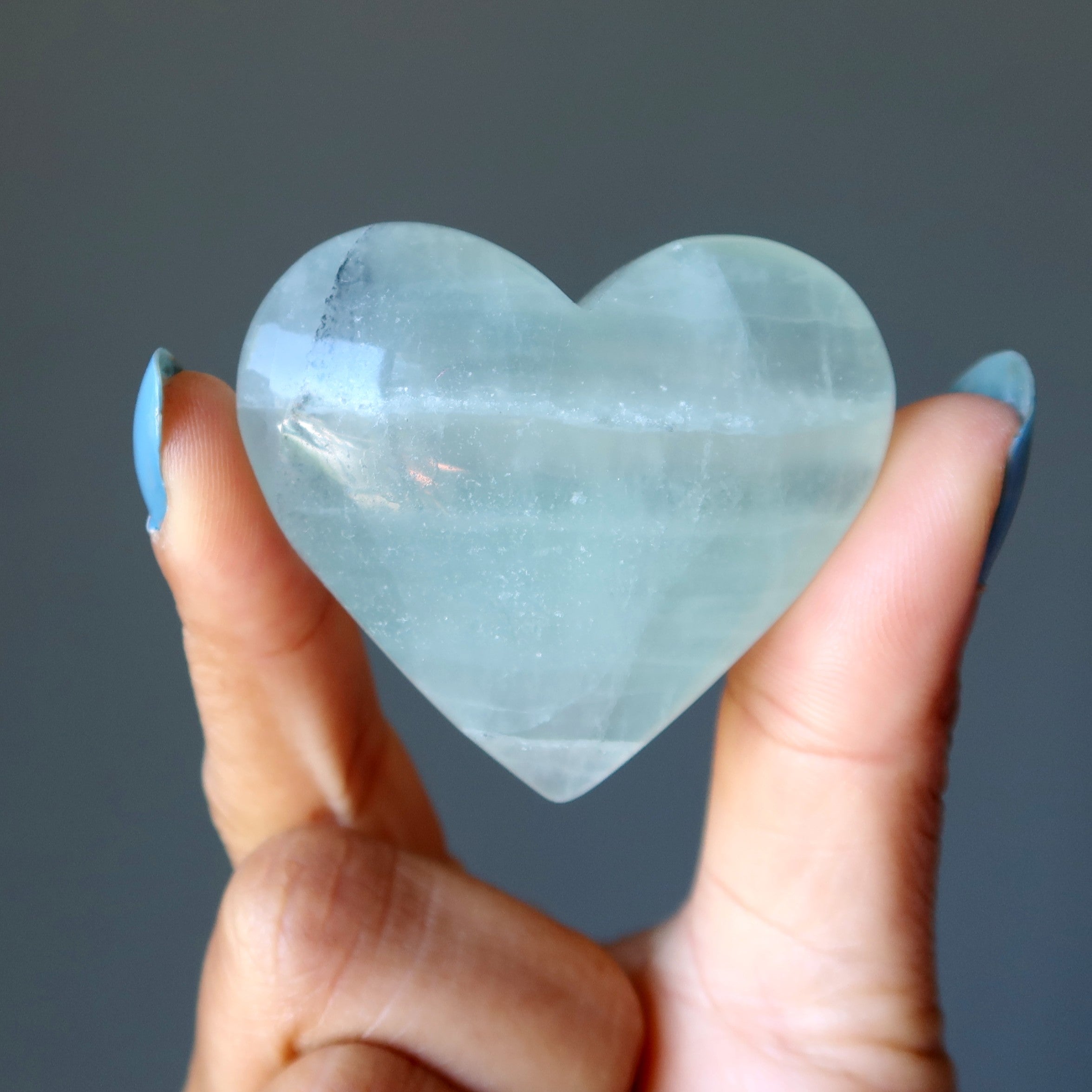 Cœur de Fluorite Vert Guru des Relations Amoureuses Pierre Précieuse