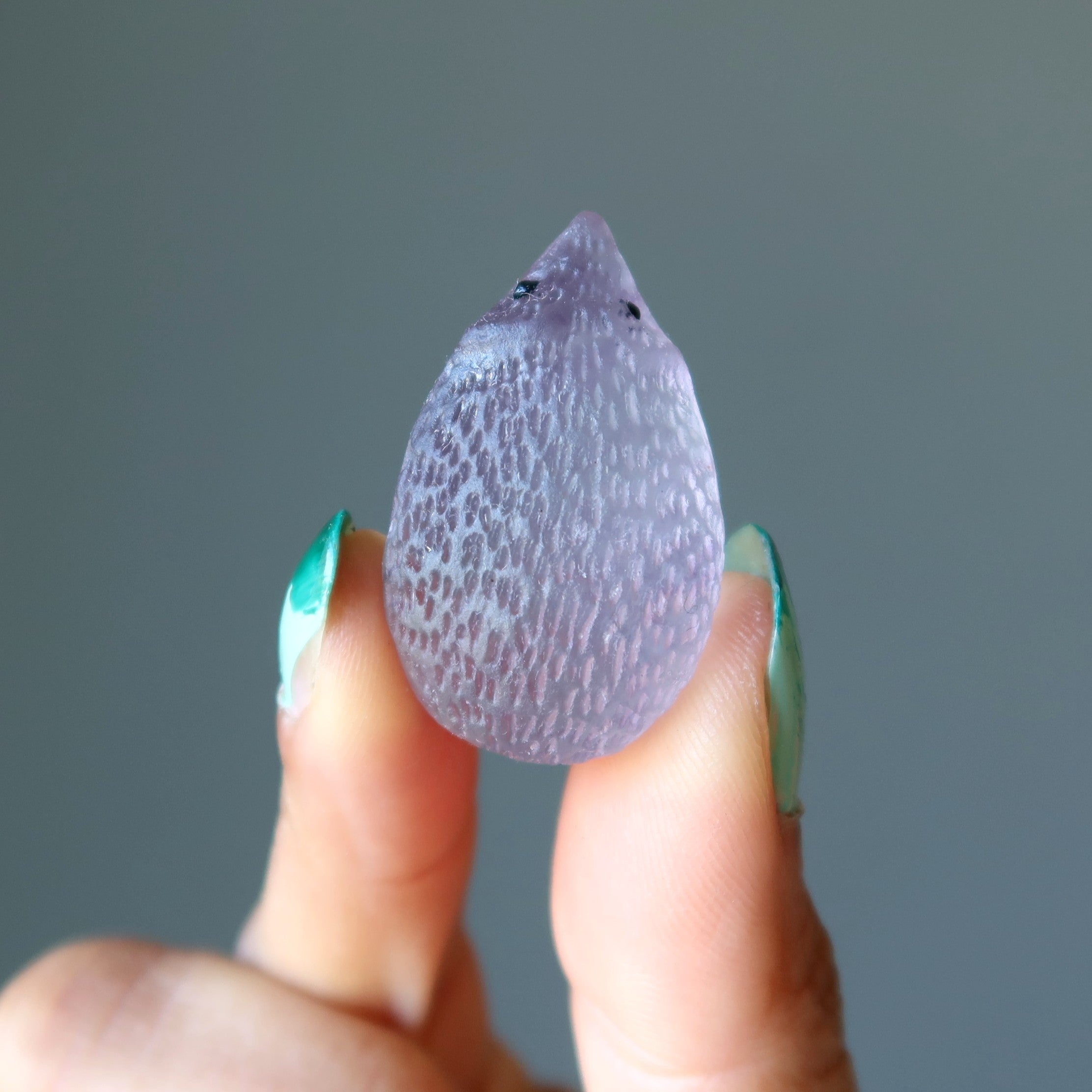 Fluorit Igel "Mein bester Freund" Regenbogen-Figur
