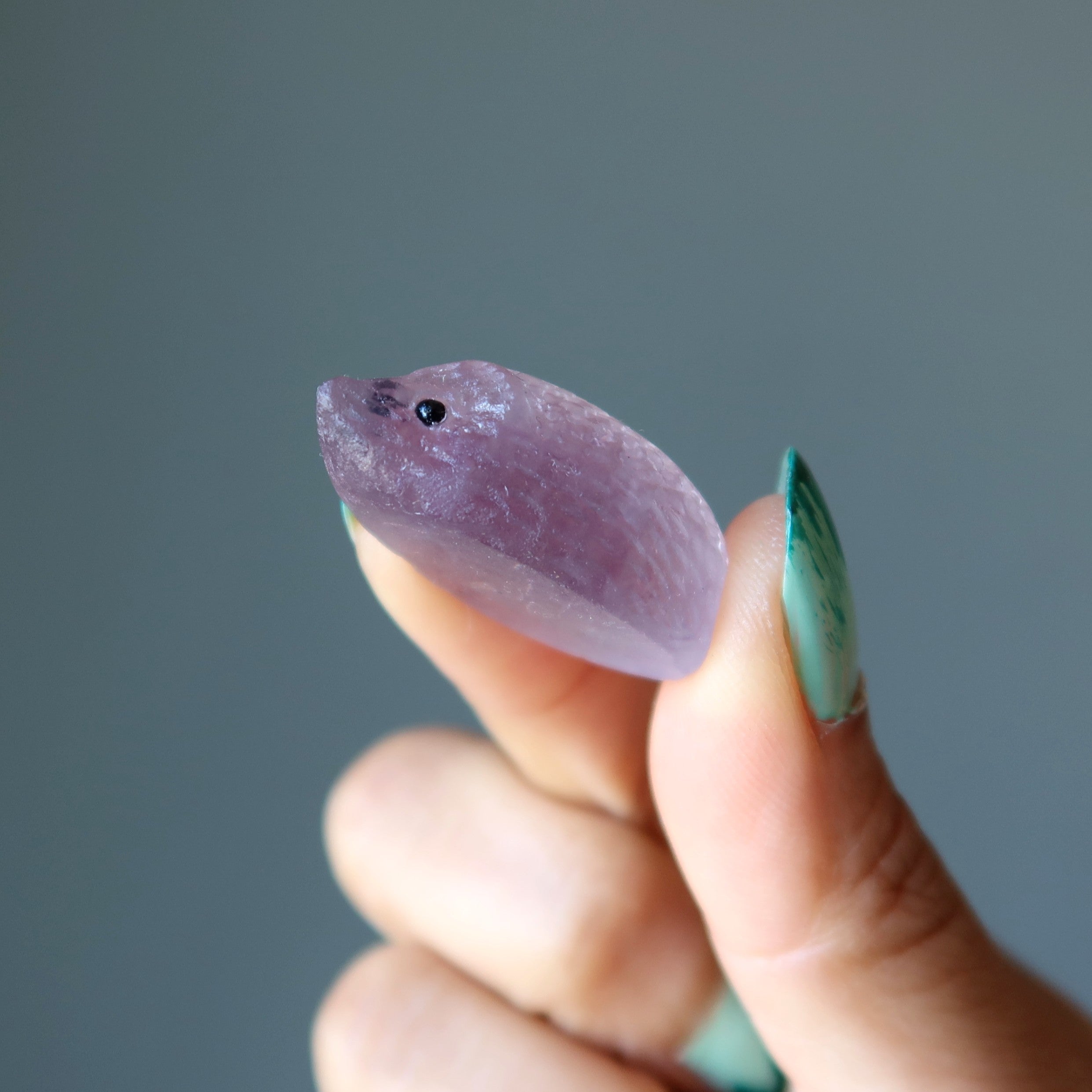 Fluorit Igel "Mein bester Freund" Regenbogen-Figur