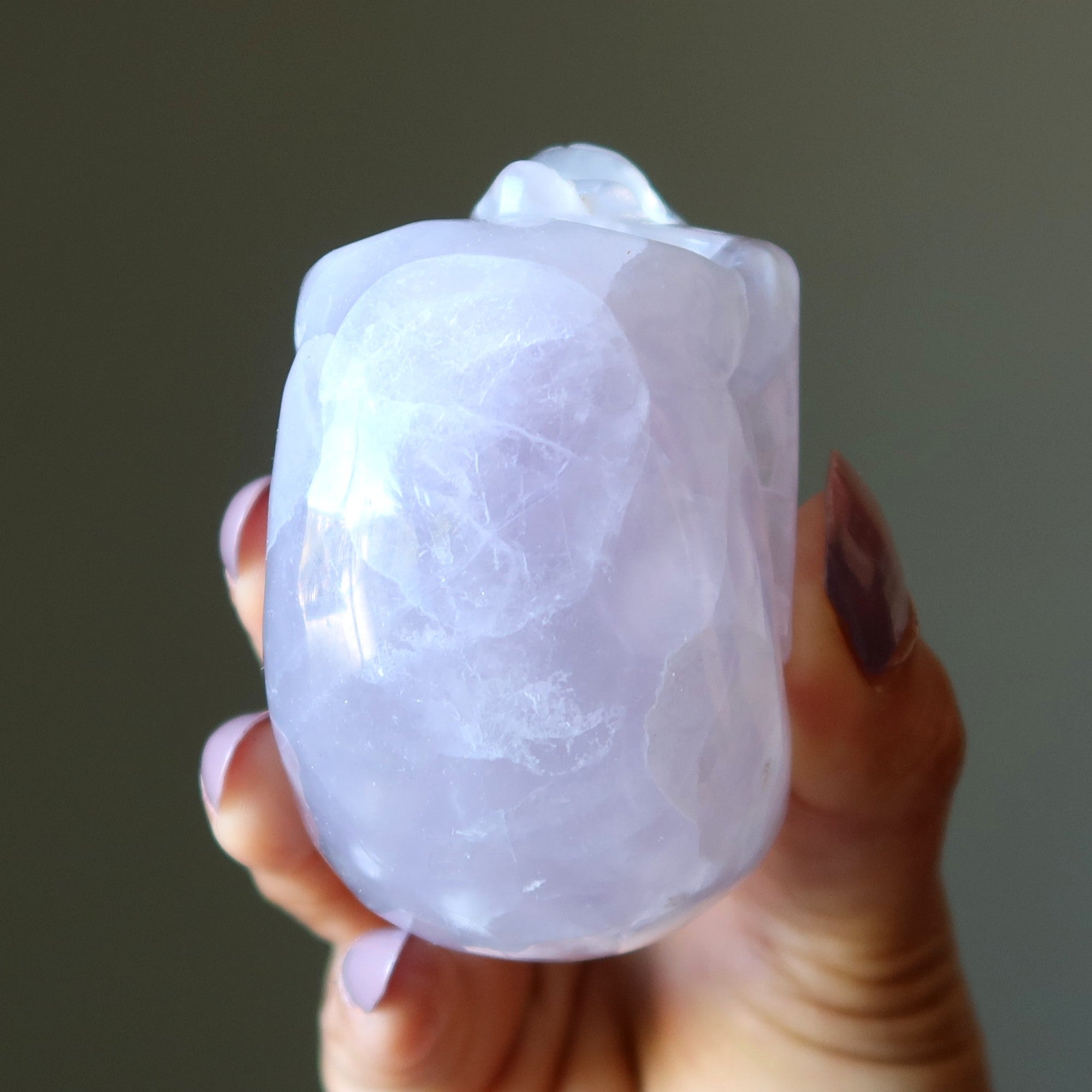Fluorite Skull Lavender Spirit Catcher
