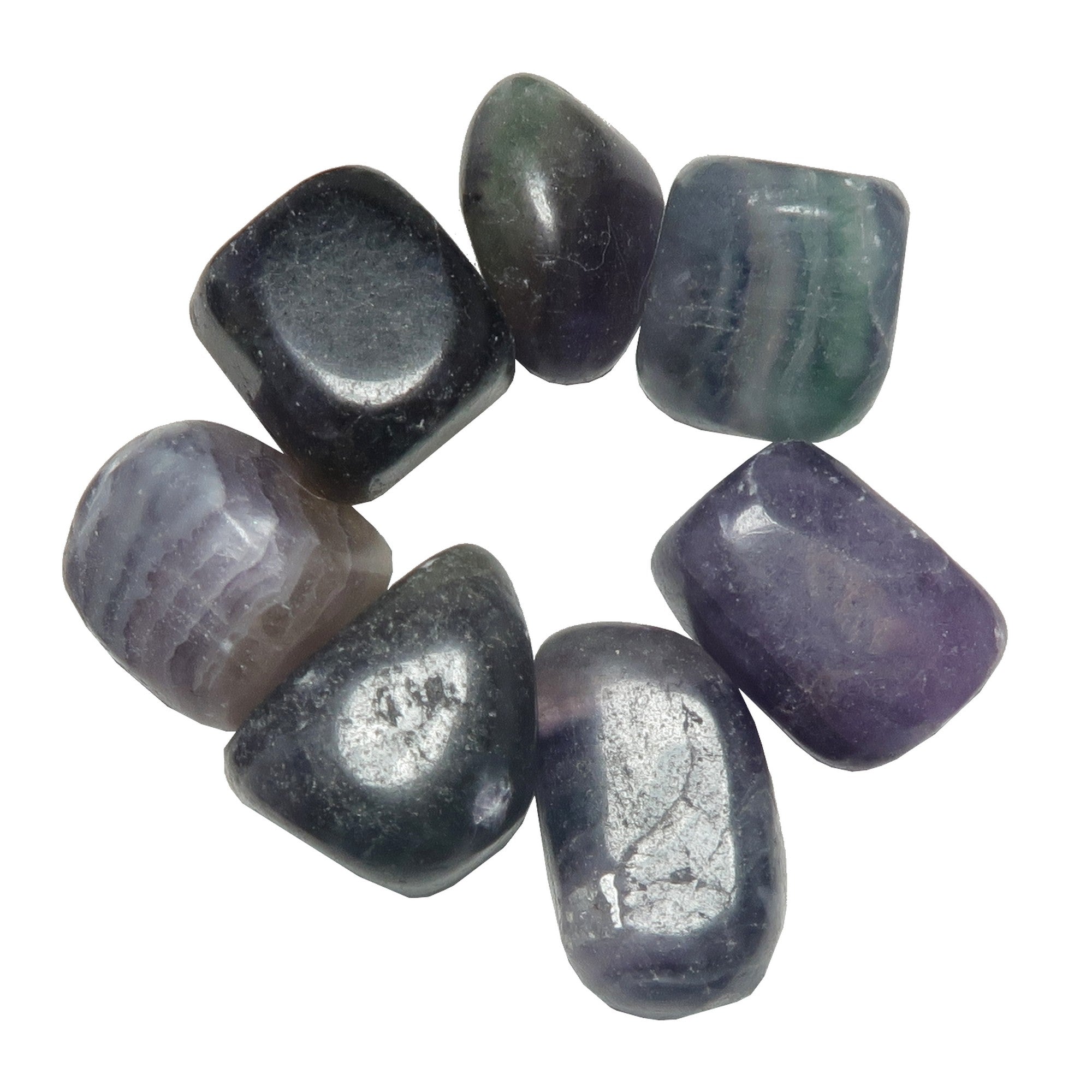 Fluorit Trommelstein Meditations-Fokuskristall