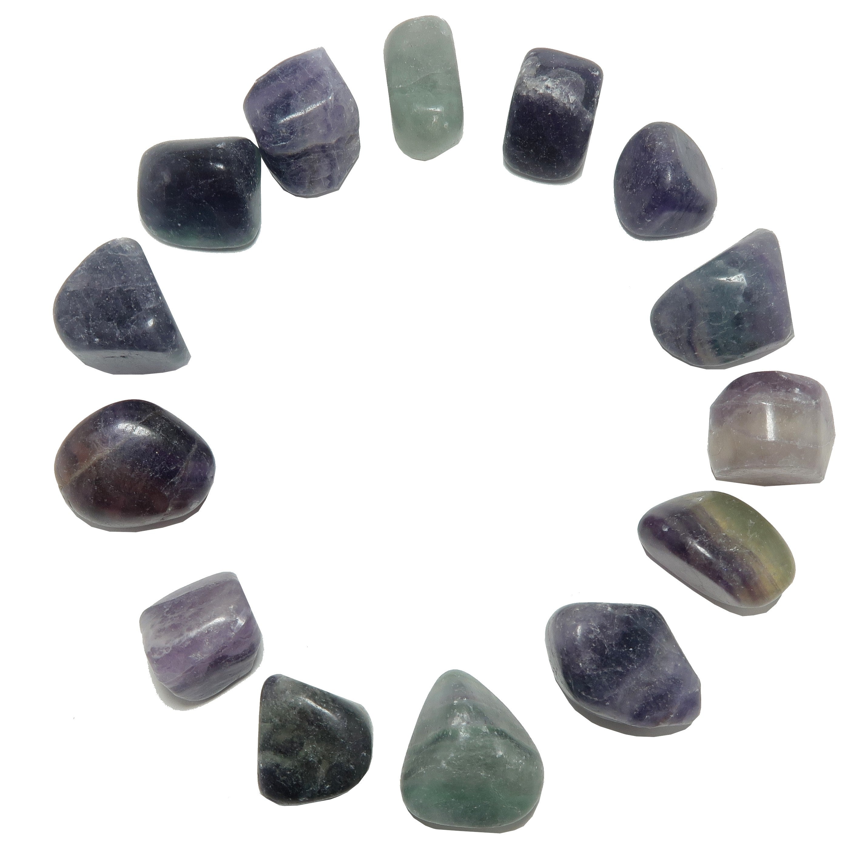 Fluorit Trommelstein Meditations-Fokuskristall
