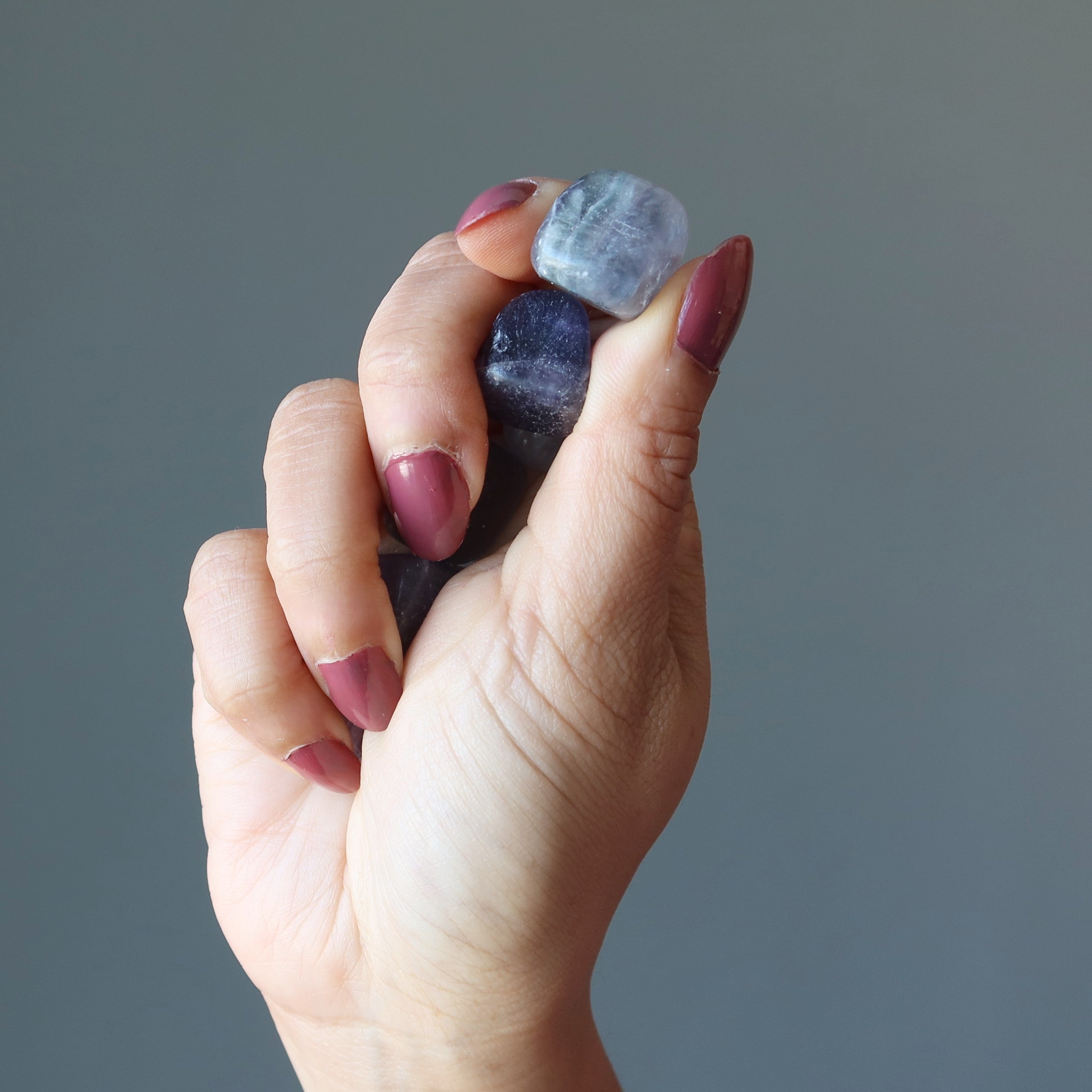 Cristal de méditation Fluorite roulée