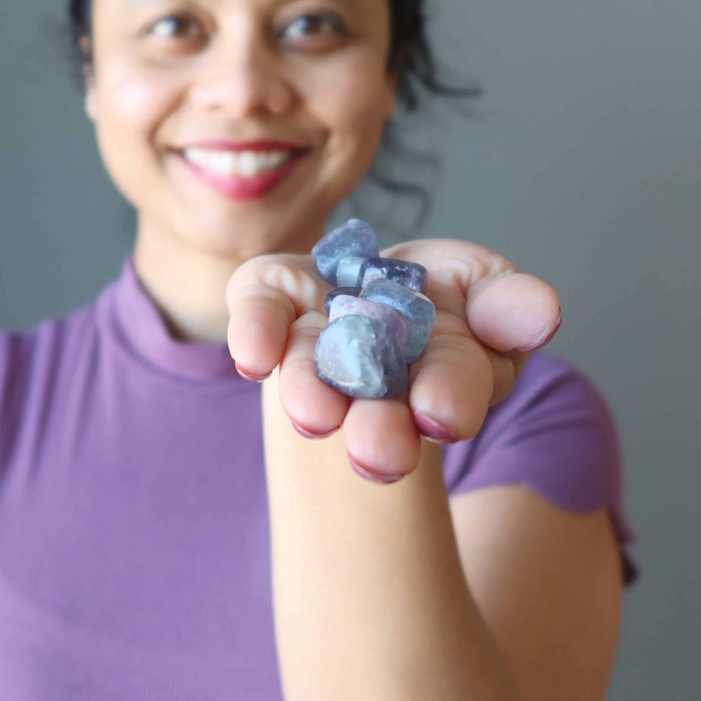 Cristal de méditation Fluorite roulée