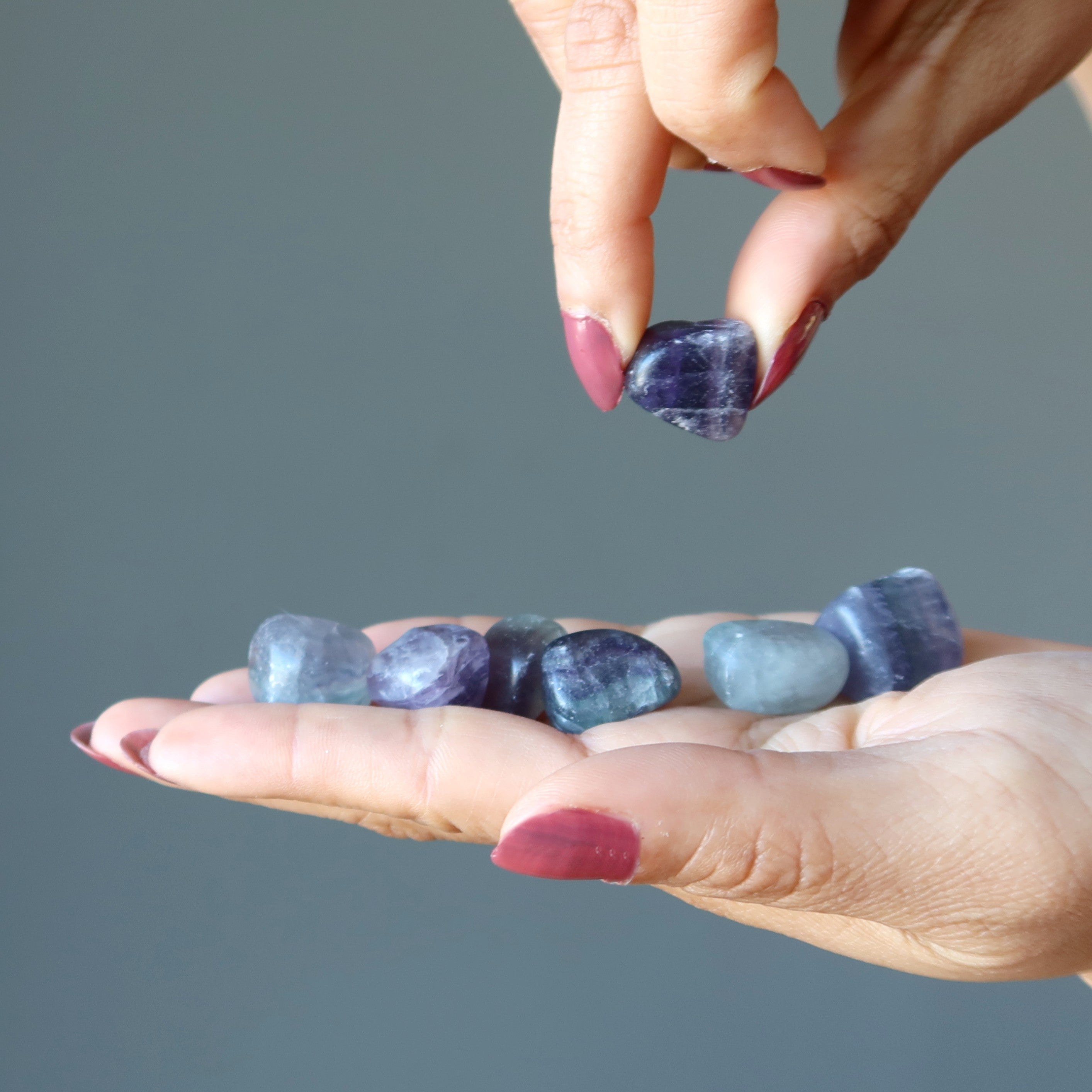 Cristal de méditation Fluorite roulée