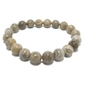 Bracelet corail fossile Cristal gris naturel Mystère des profondeurs marines