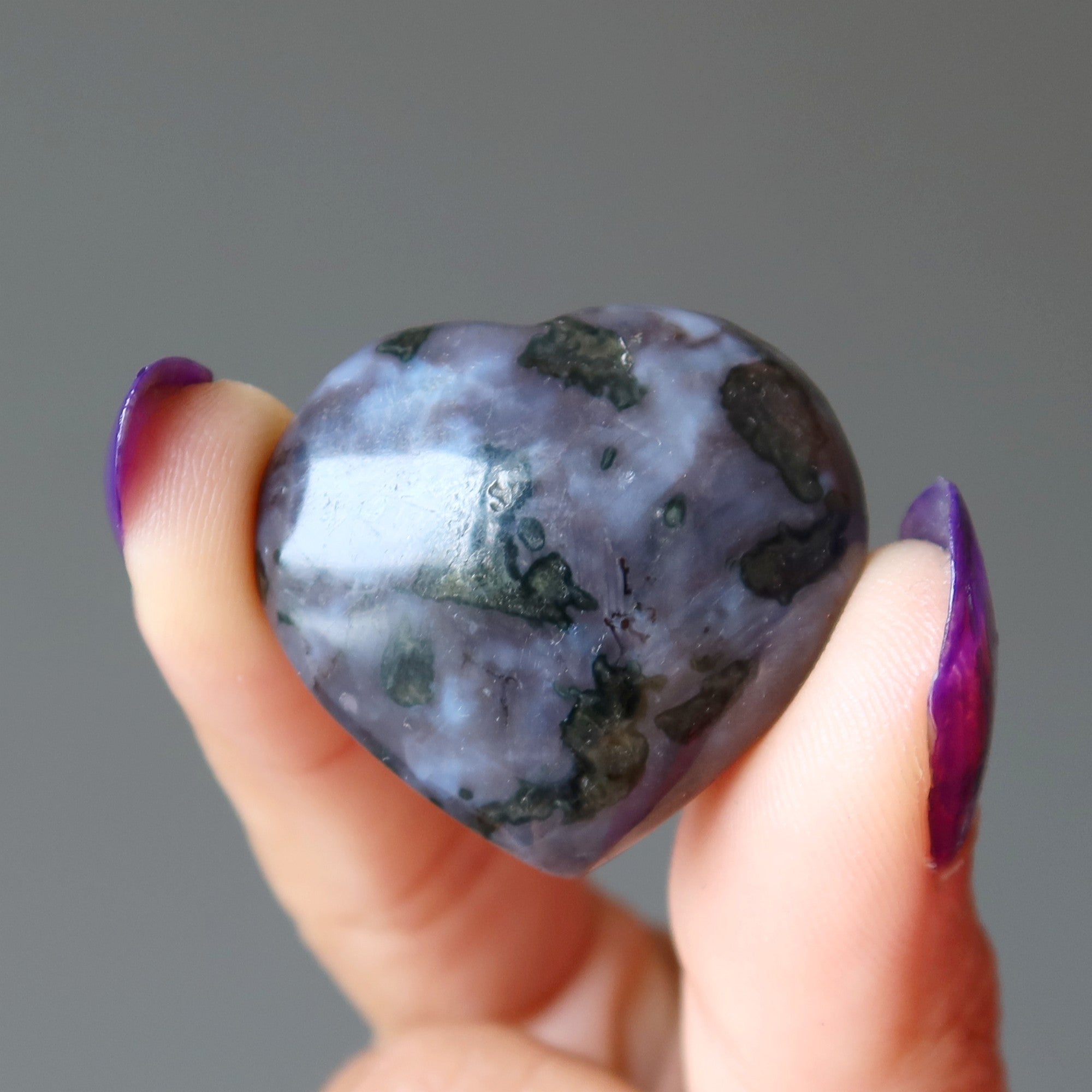 Gabbro Heart Pagan Spirit Indigo Black Stone