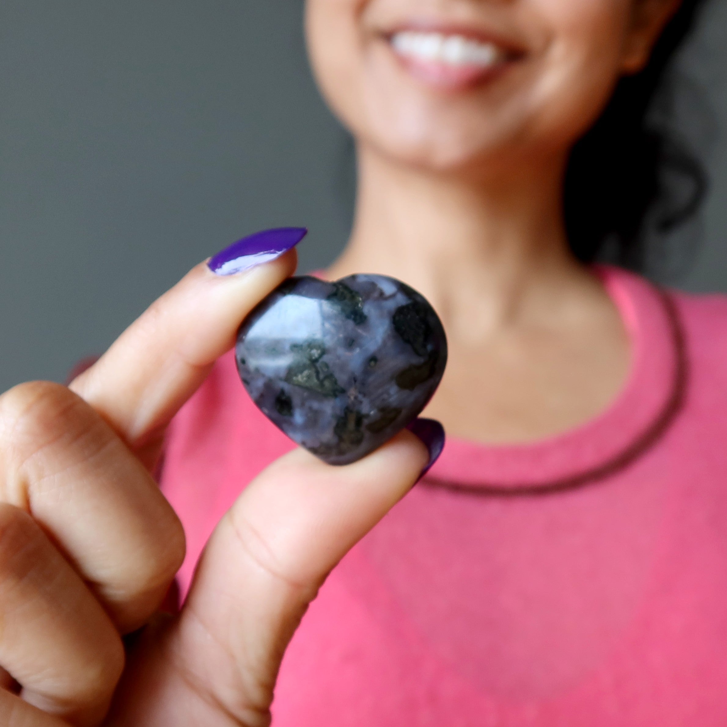 Gabbro Heart Pagan Spirit Indigo Black Stone