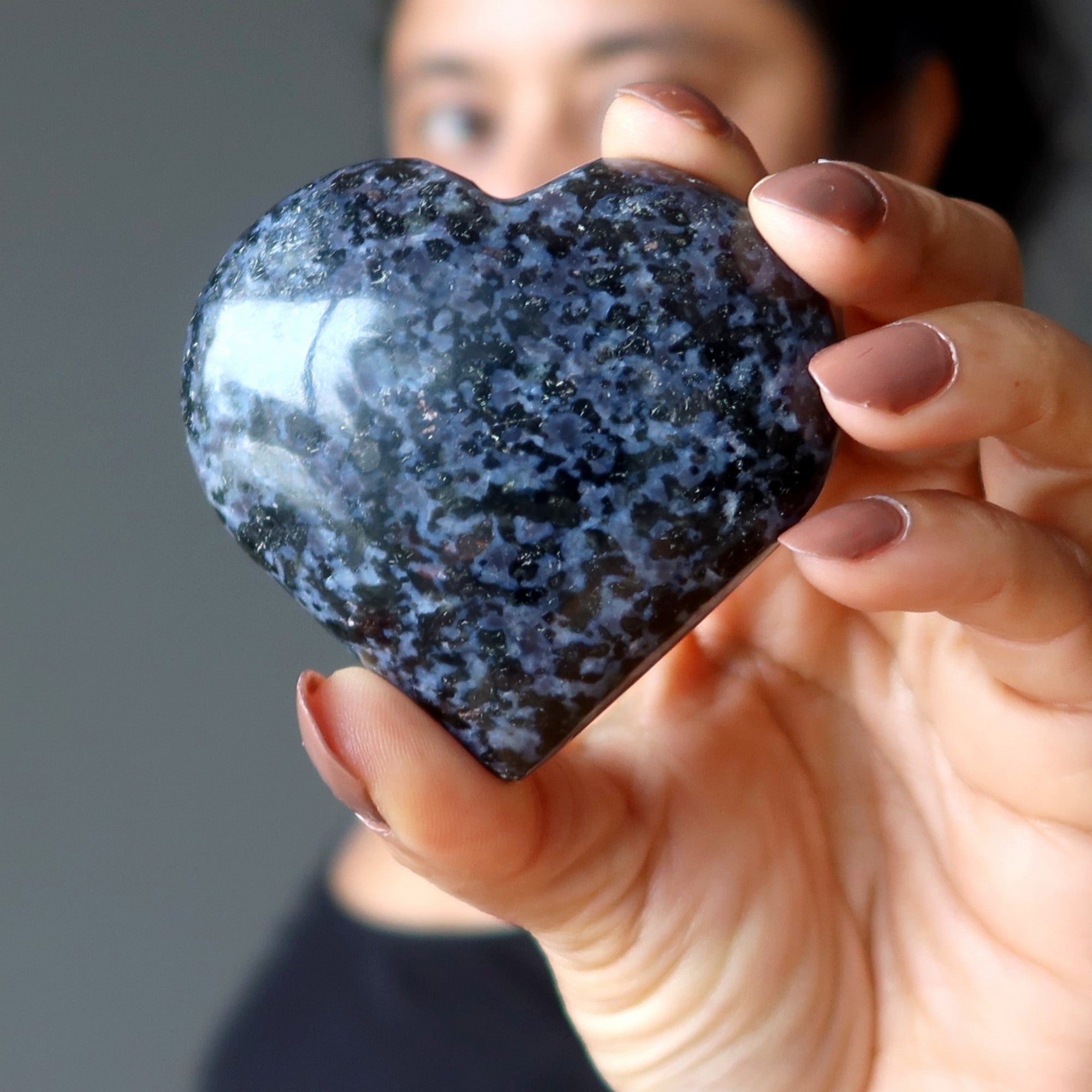 Gabbro Heart Pagan Spirit Indigo Black Stone