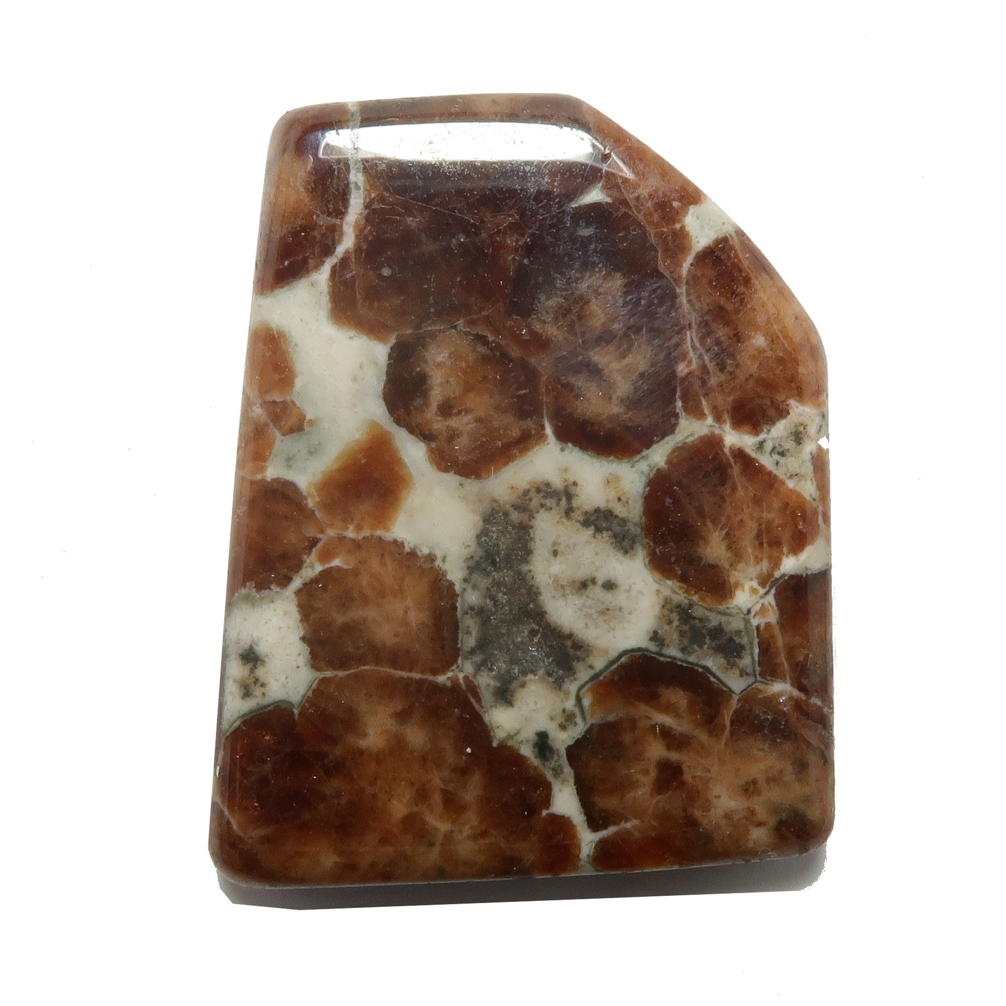 Garnet Grid Crystal Orange Gem Granite Stone