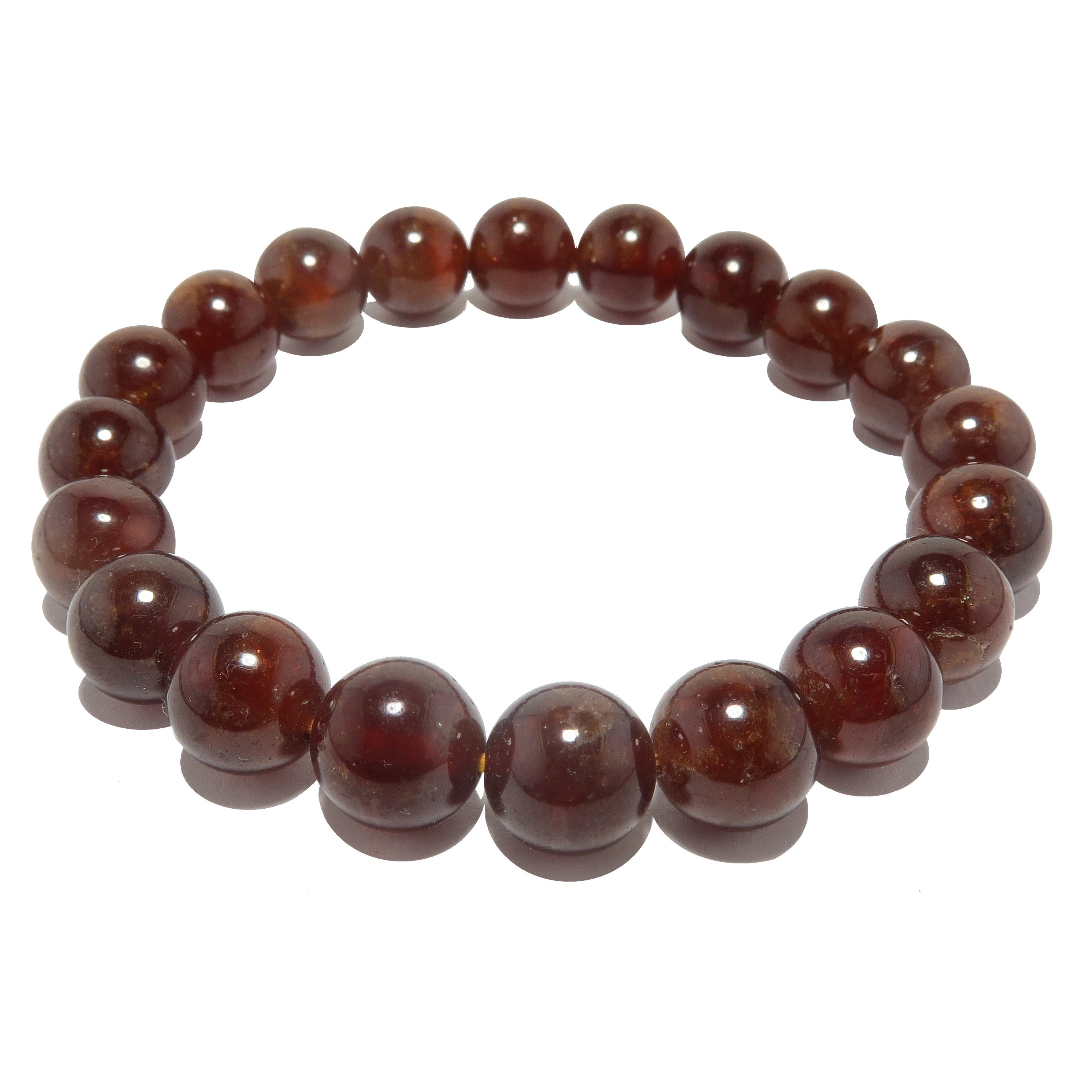 Bracelet Grenat Beaux Souvenirs Rare Intemporel Hessoite Orange Gemme