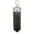 Garnet Pendant Point Red Health Wealth Gem Silver