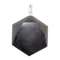 Garnet Pendant Hexagon of Health Red Crystal Silver