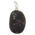 Garnet Pendant Chunky Abundance Red Stone Silver