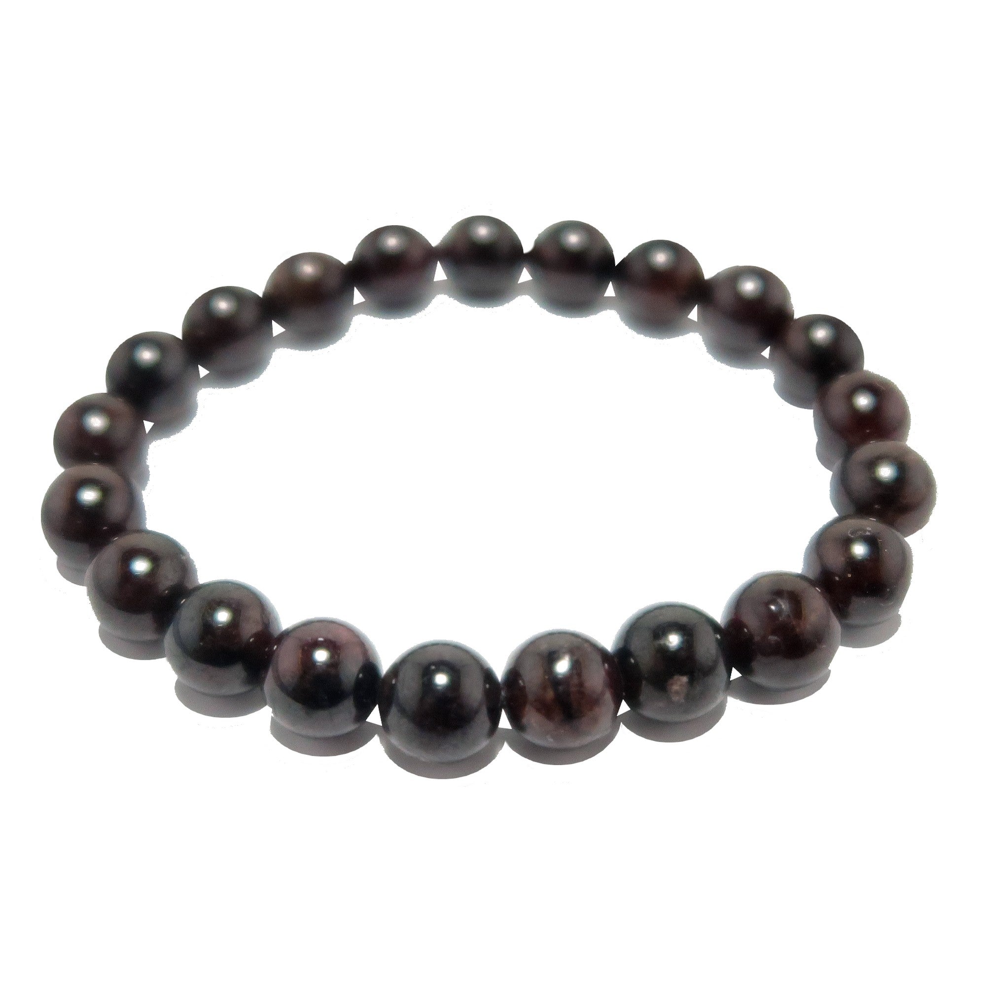 Garnet Bracelet Deep Red Gemstone Fine Wine Luxury Beads