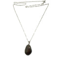 Collier Grenat Rouge Goutte de Luxe Argent Sterling