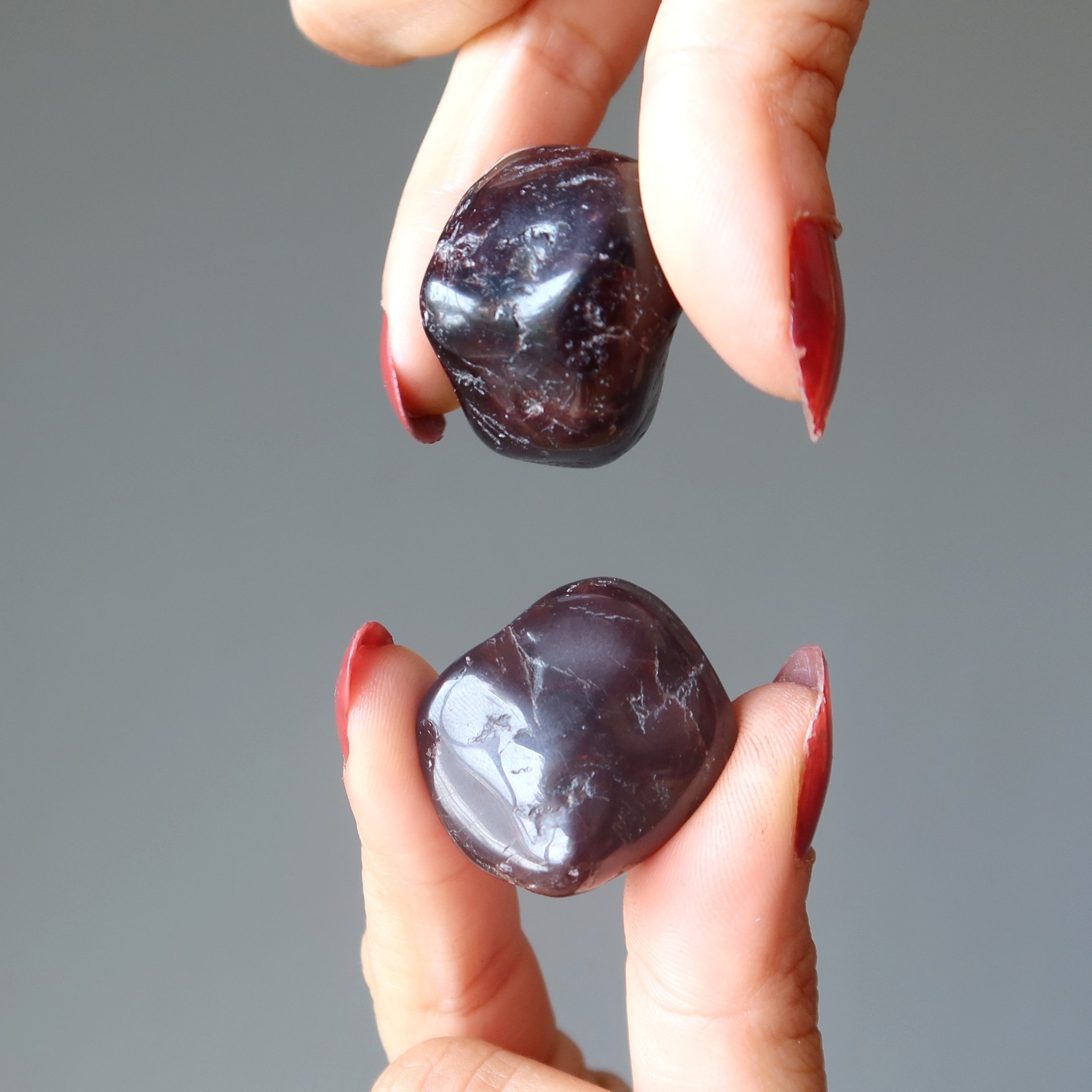 Garnet Tumbled Stone Deep Red Crystal