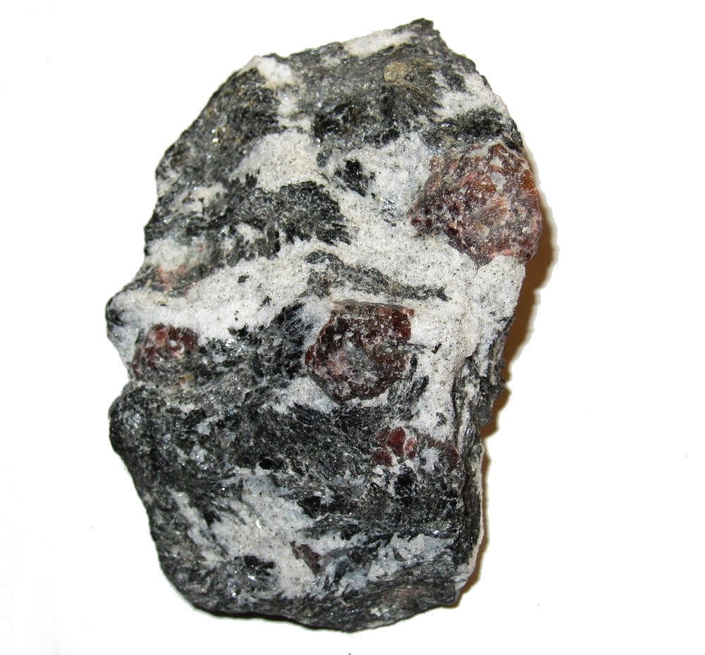 Granat Rot Almandin Schwarz Biotit Cluster Rohstein Holistisch