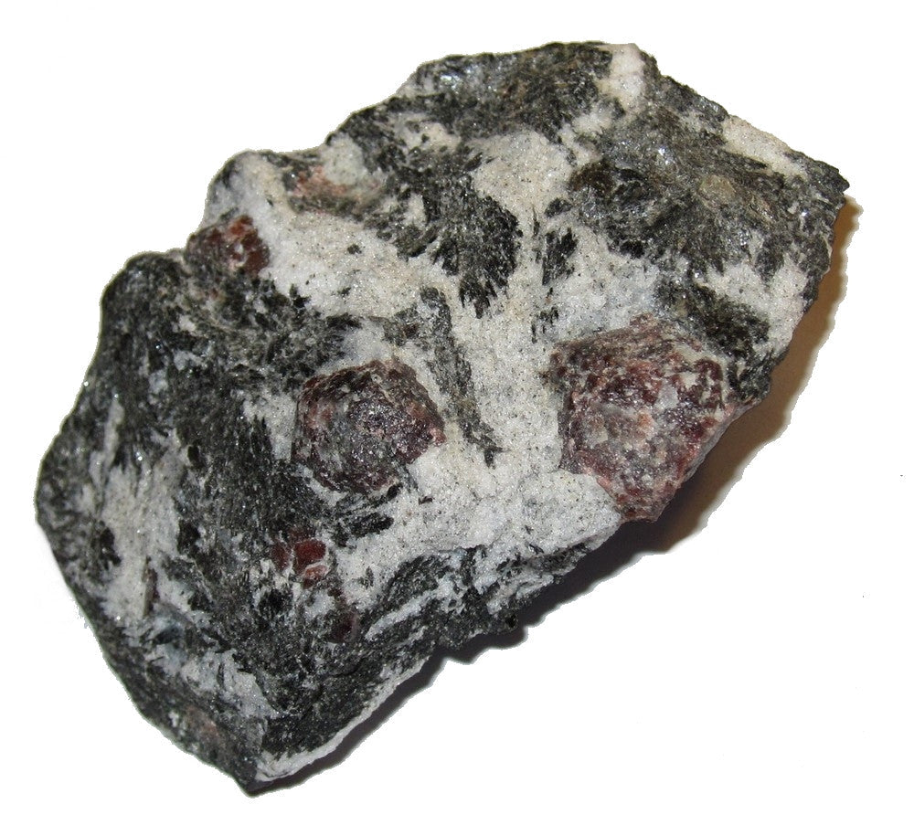 Granat Rot Almandin Schwarz Biotit Cluster Rohstein Holistisch