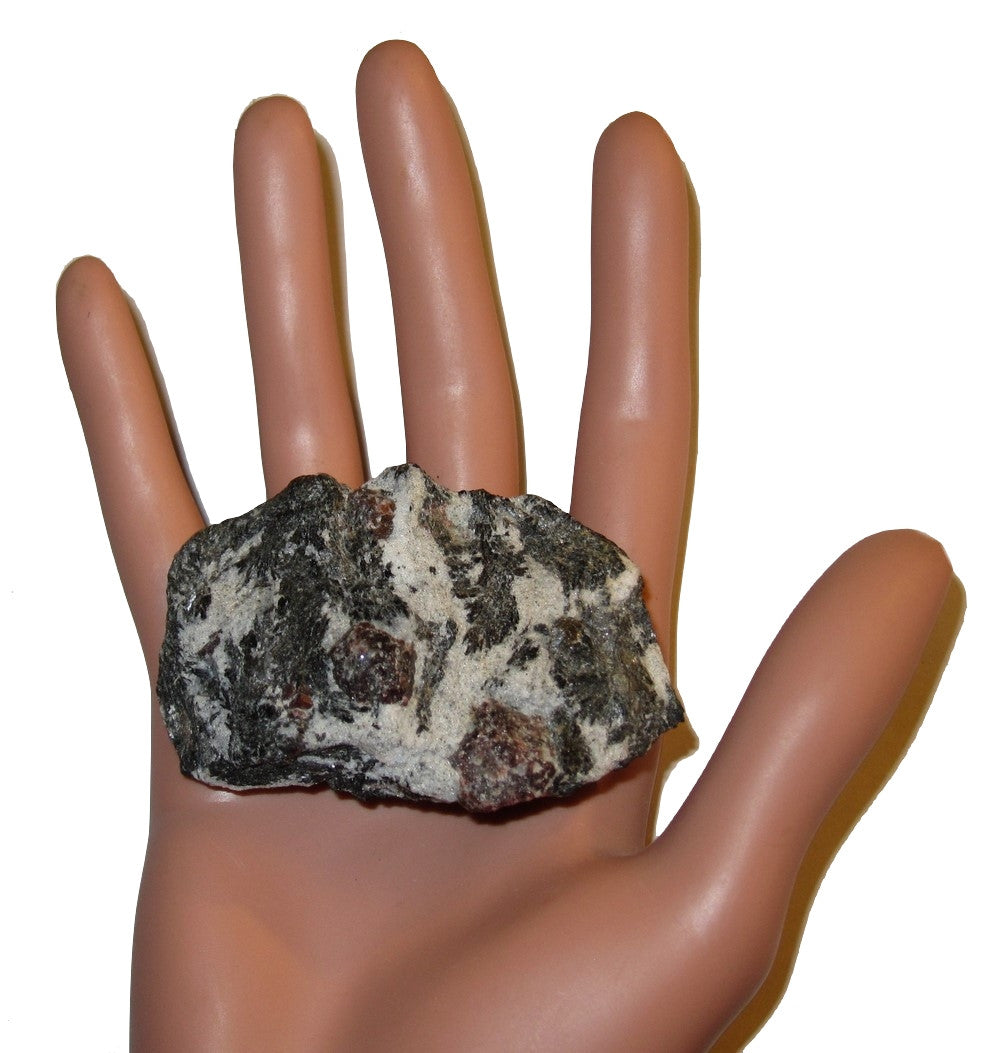 Granat Rot Almandin Schwarz Biotit Cluster Rohstein Holistisch